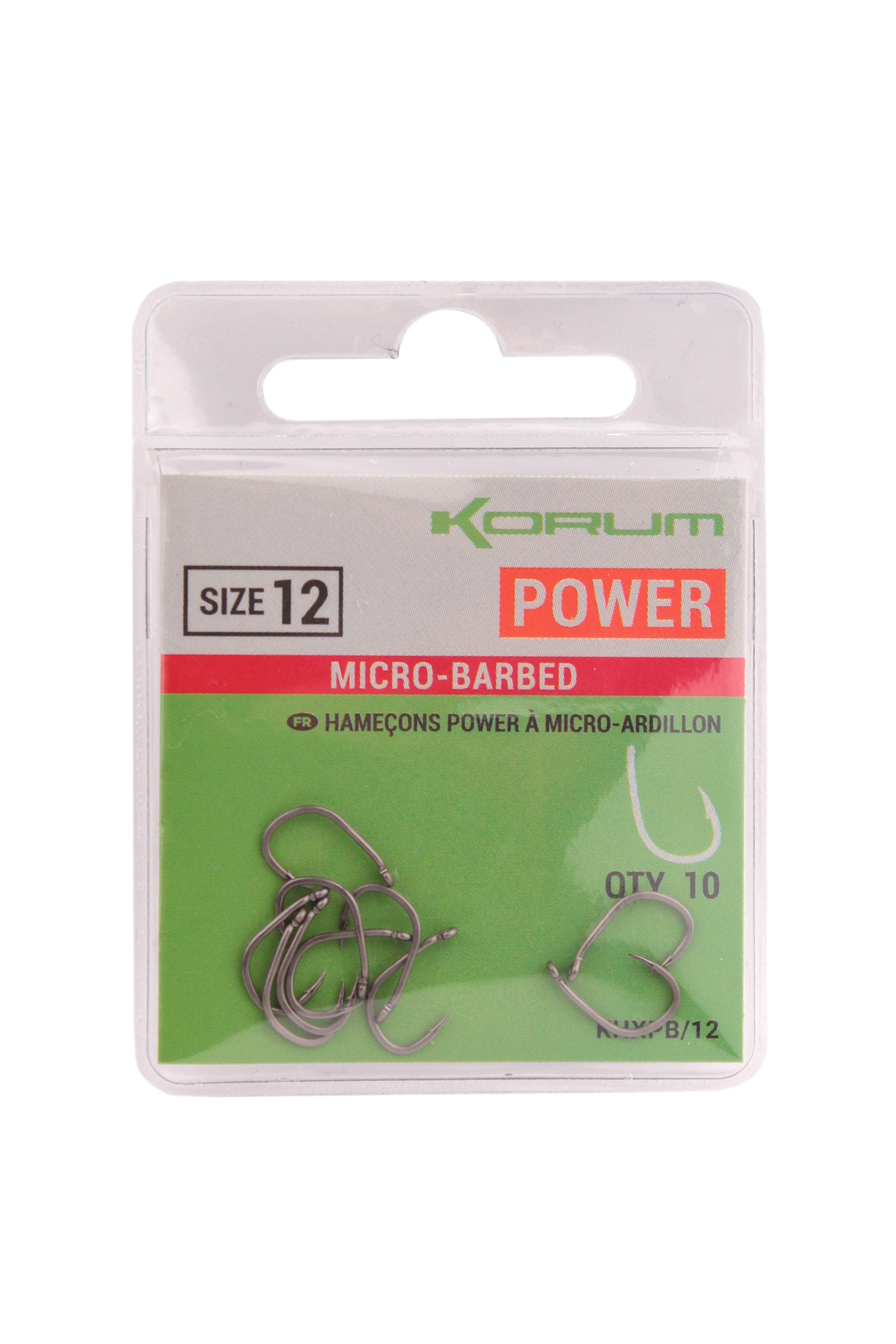 Крючки Korum Xpert Power Micro Barbed Hooks №12 - фото 1