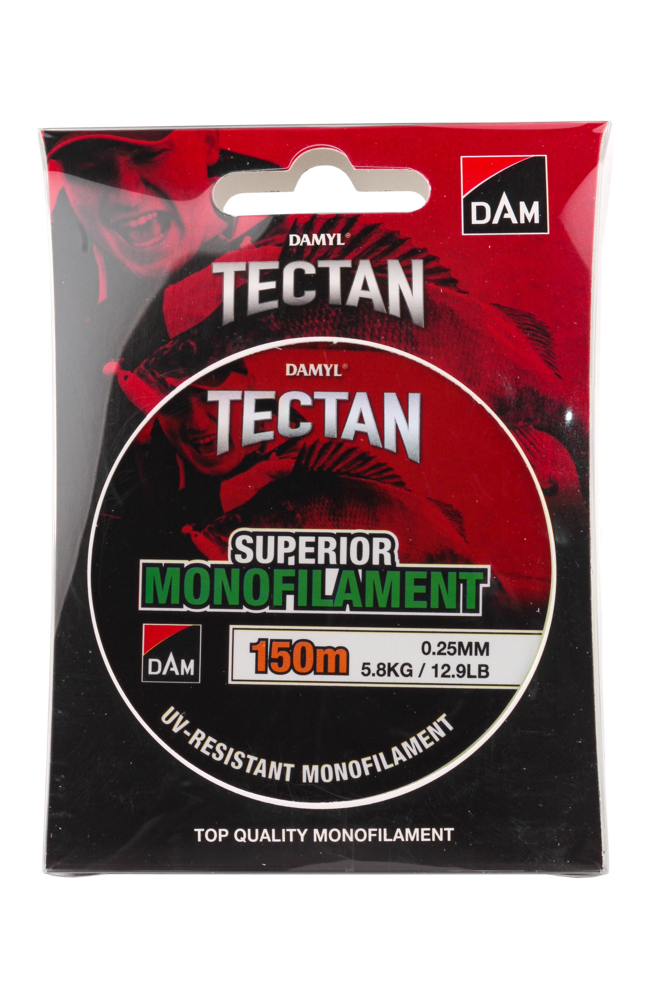 Леска DAM Tectan Superior 150м 0,25мм 5,8кг 12,9lbs green - фото 1