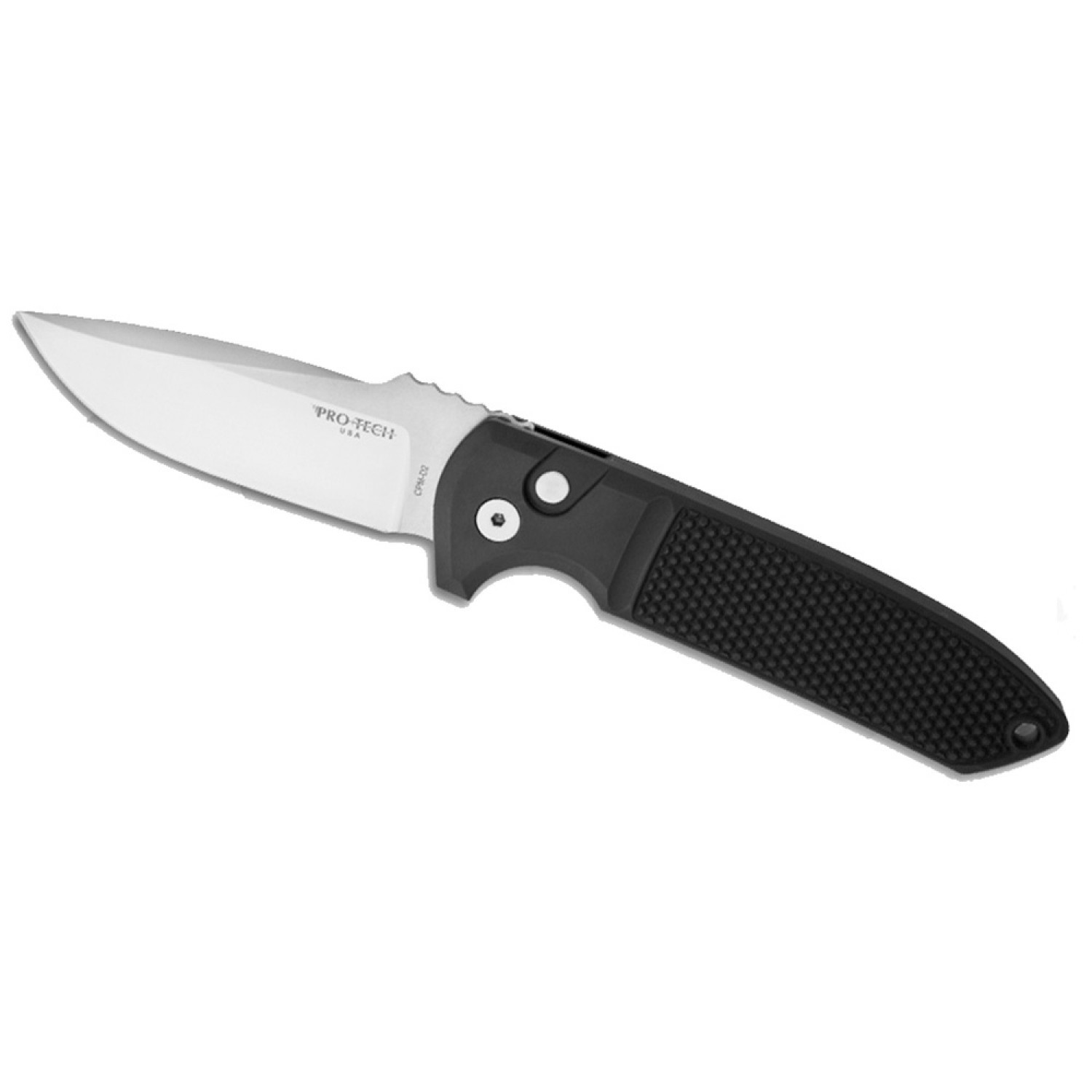 Нож Pro-Tech Rockeye черная рукоятка черный клинок клипса - фото 1