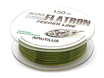 Леска Nautilus Flatron feeder 150м 0,16мм 1,8кг camo green - фото 1