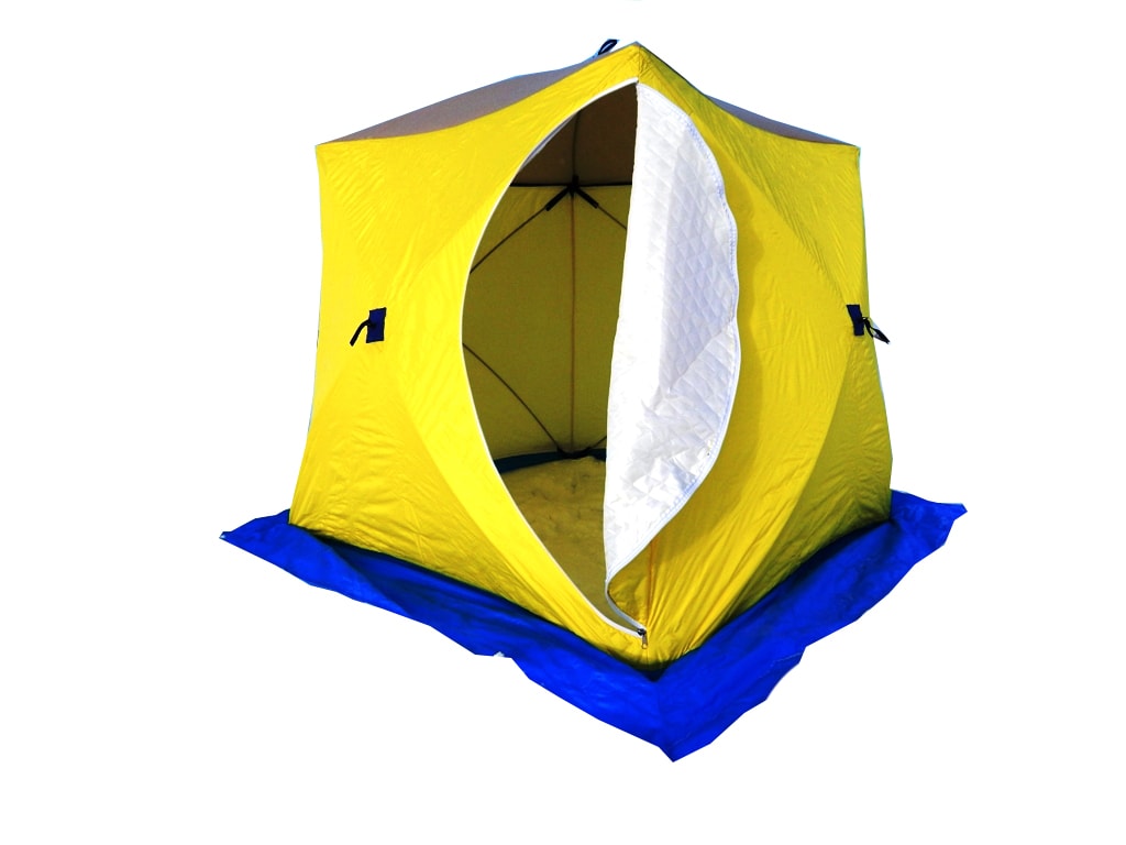 Палатка Стэк Куб-3 трехслойная дышащая - фото 1