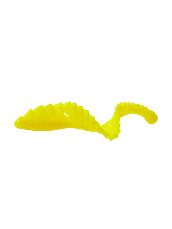 Приманка Mister Twister твистер G-Grub 7см 2 yellow jaune 1/8 - фото 1