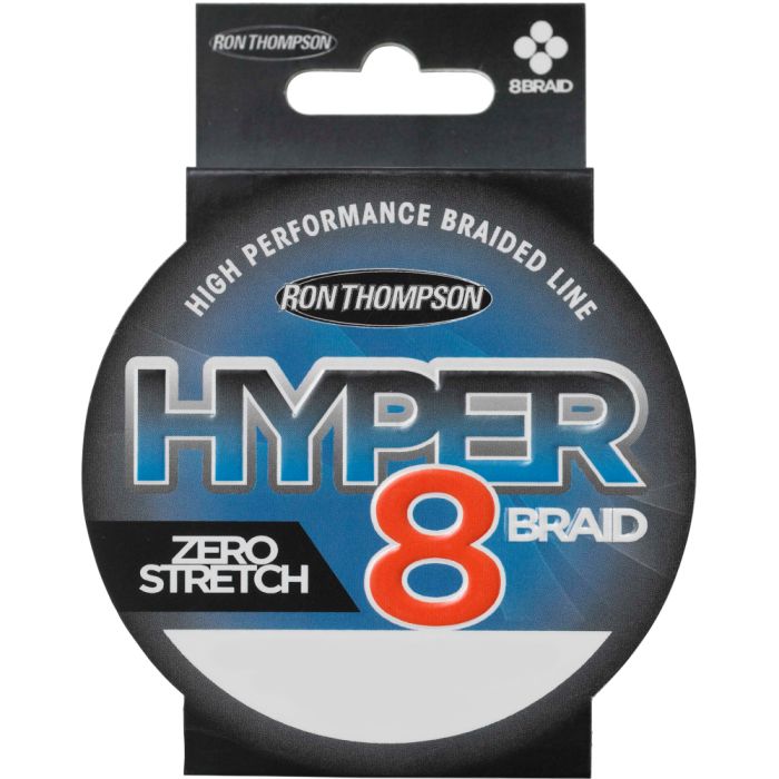 Шнур Ron Thompson Hyper 8-braid 110м 0,13мм 7,2кг 16lb dark grey - фото 1