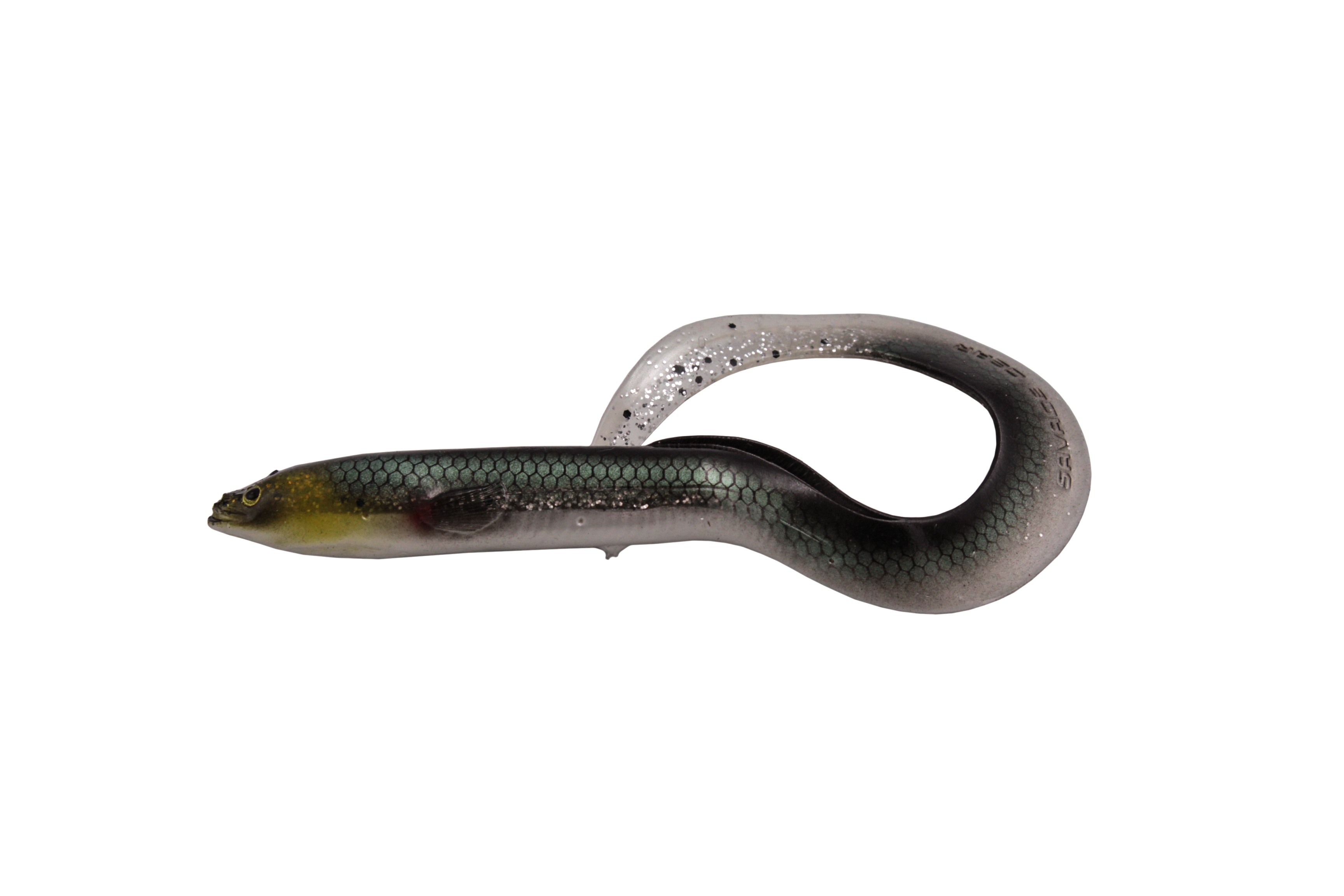 Приманка Savage Gear LB Real eel 15см 12гр bulk green silver 1/30 - фото 1