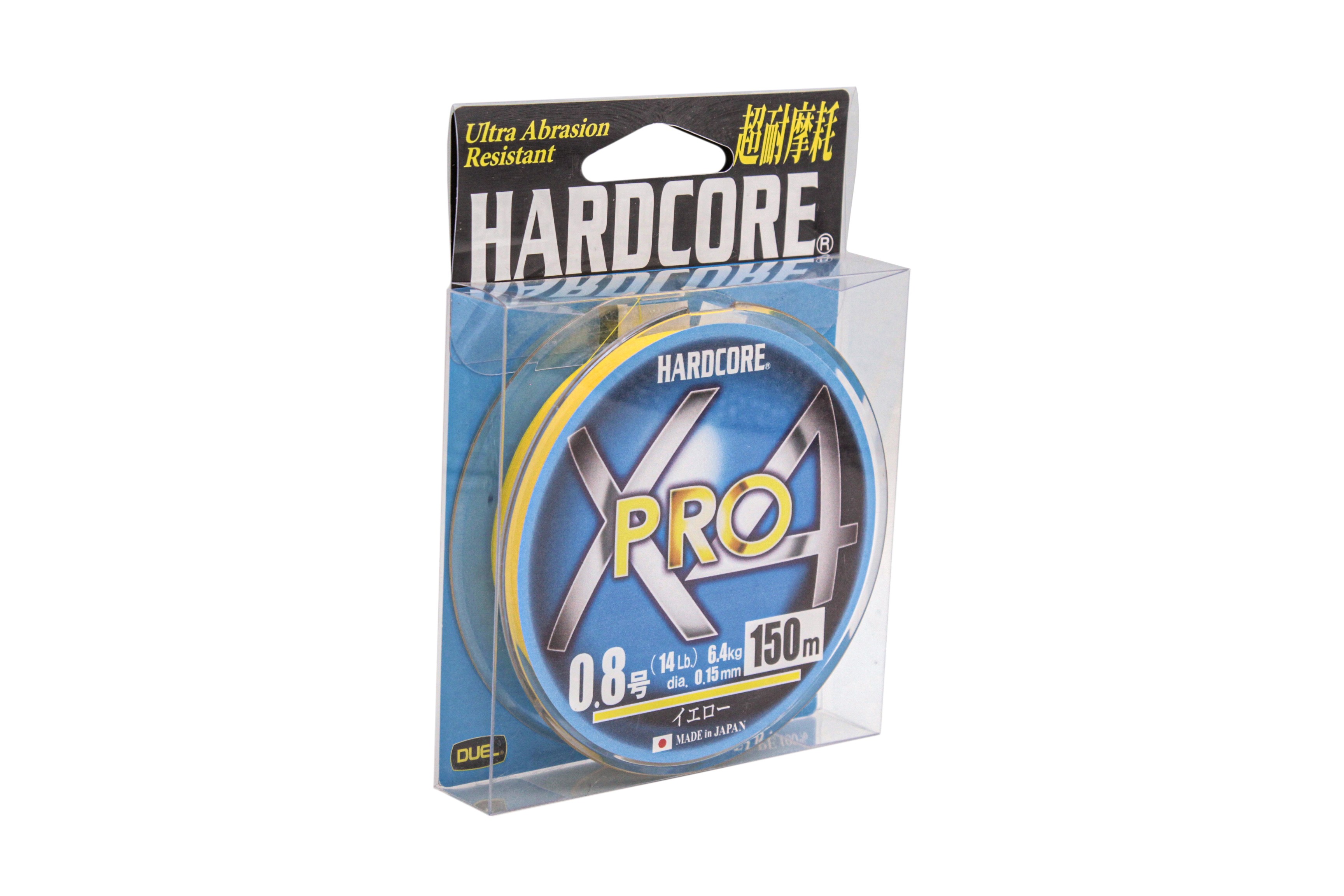 Шнур Yo-Zuri PE Hardcore X4 Pro Duel 0.8/0.15мм 6.4кг 150м - фото 1