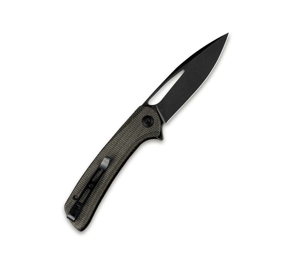 Нож Sencut Honoris Flipper Knife Gray Micarta Handle (3.47&quot; Black 9Cr18MoV) - фото 1