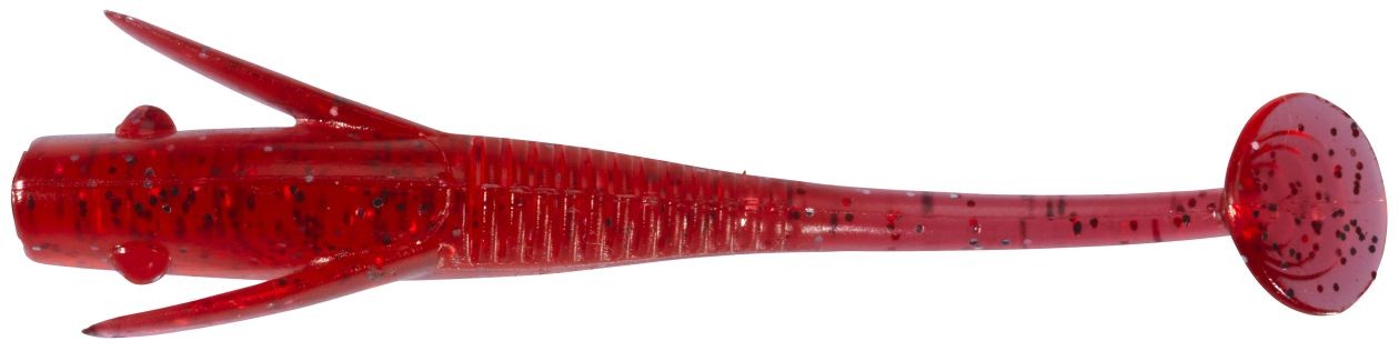 Приманка Berkley Powerbait Original Shrug Minnow 1,5" cherry candyseed - фото 1