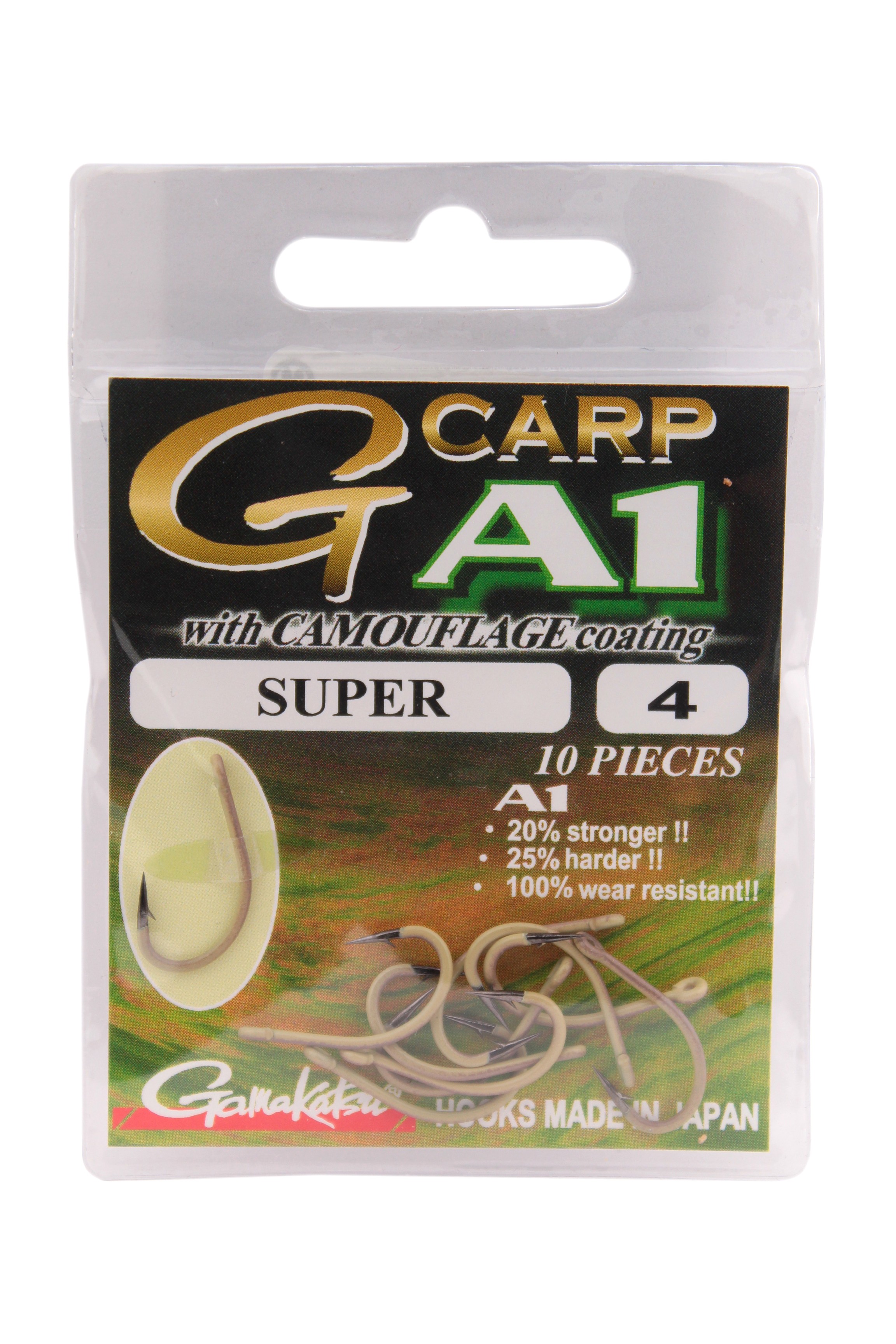 Крючок Gamakatsu G-Carp A1 super camou №4 - фото 1
