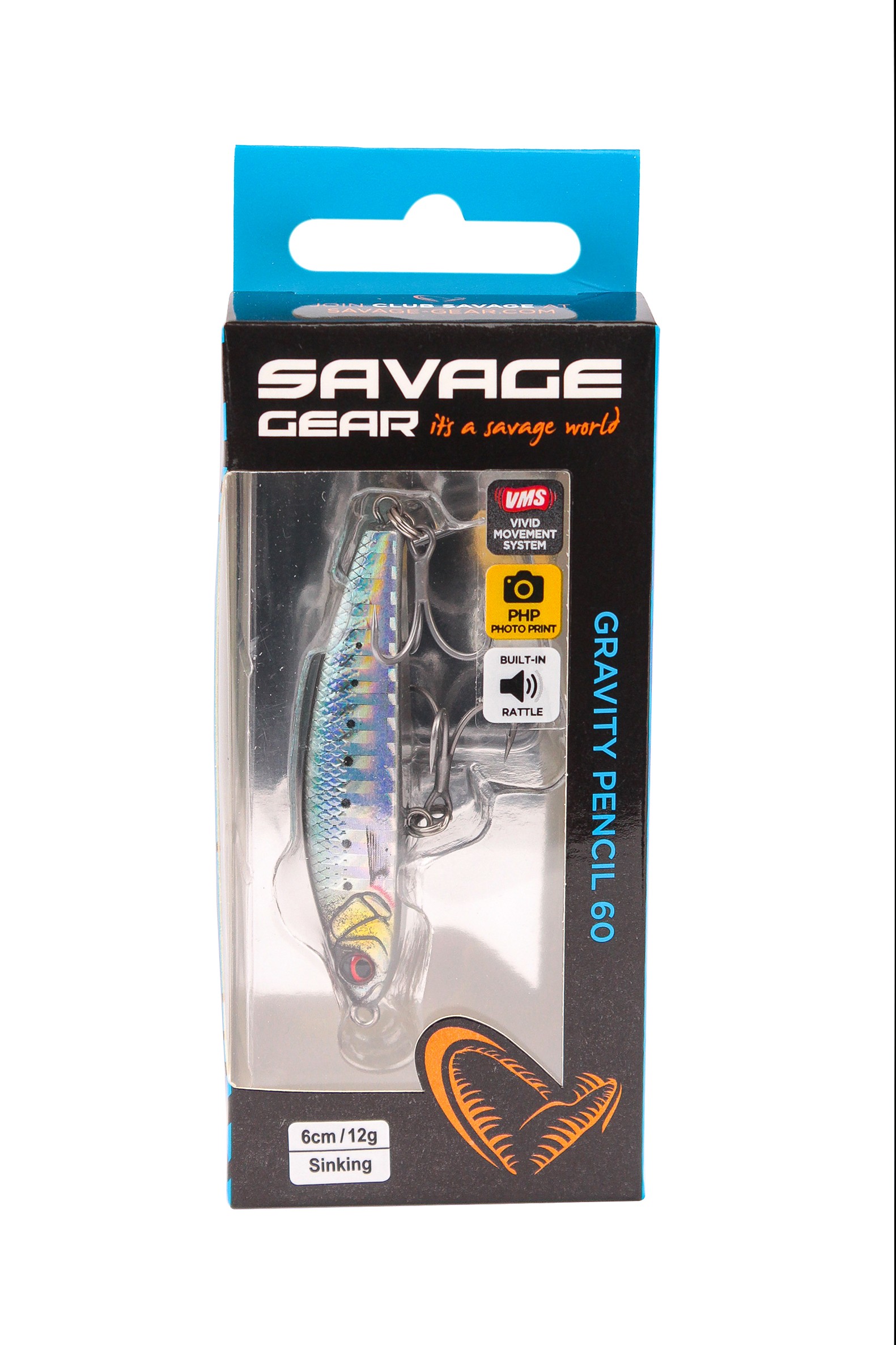 Воблер Savage Gear gravity  pencil 6см 12гр sinking sardine PHP - фото 1