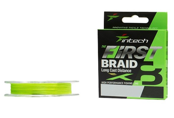 Шнур Intech First Braid X8 150м 2,0/0,235мм green - фото 1