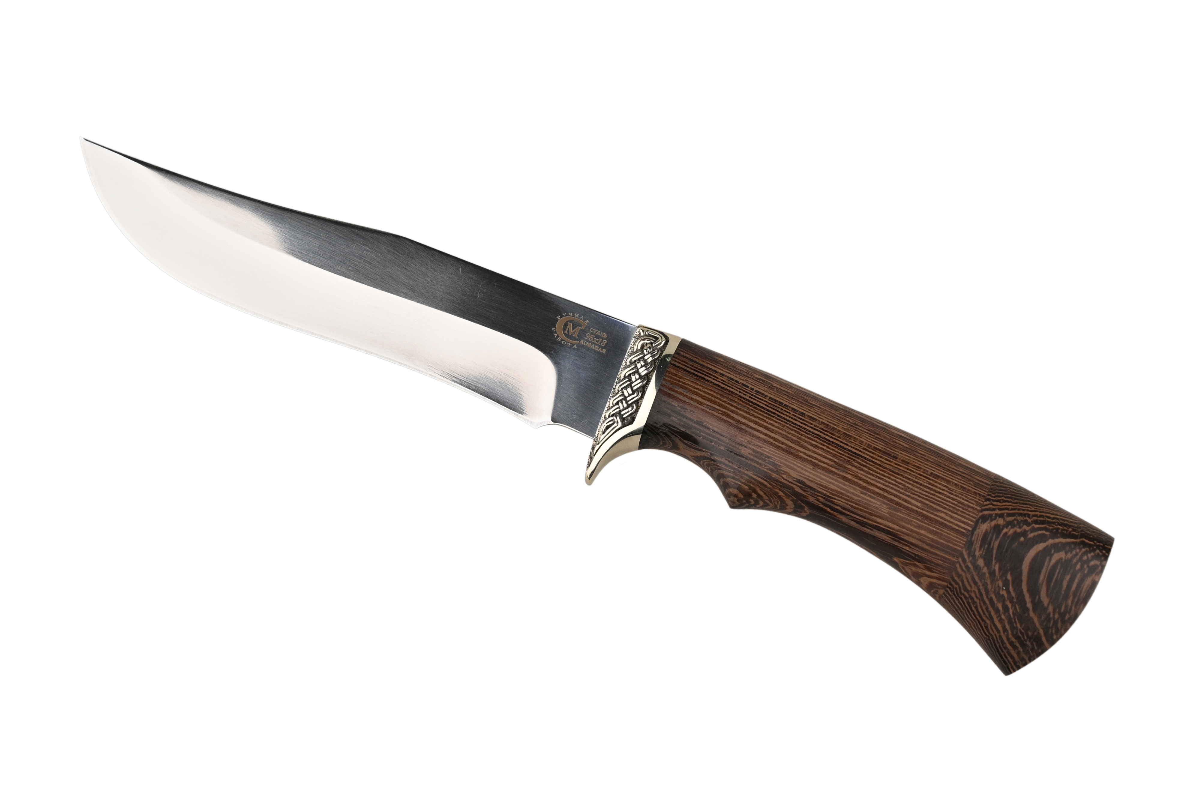 Нож ИП Семин Князь кованая сталь 95х18 венге литье - фото 1