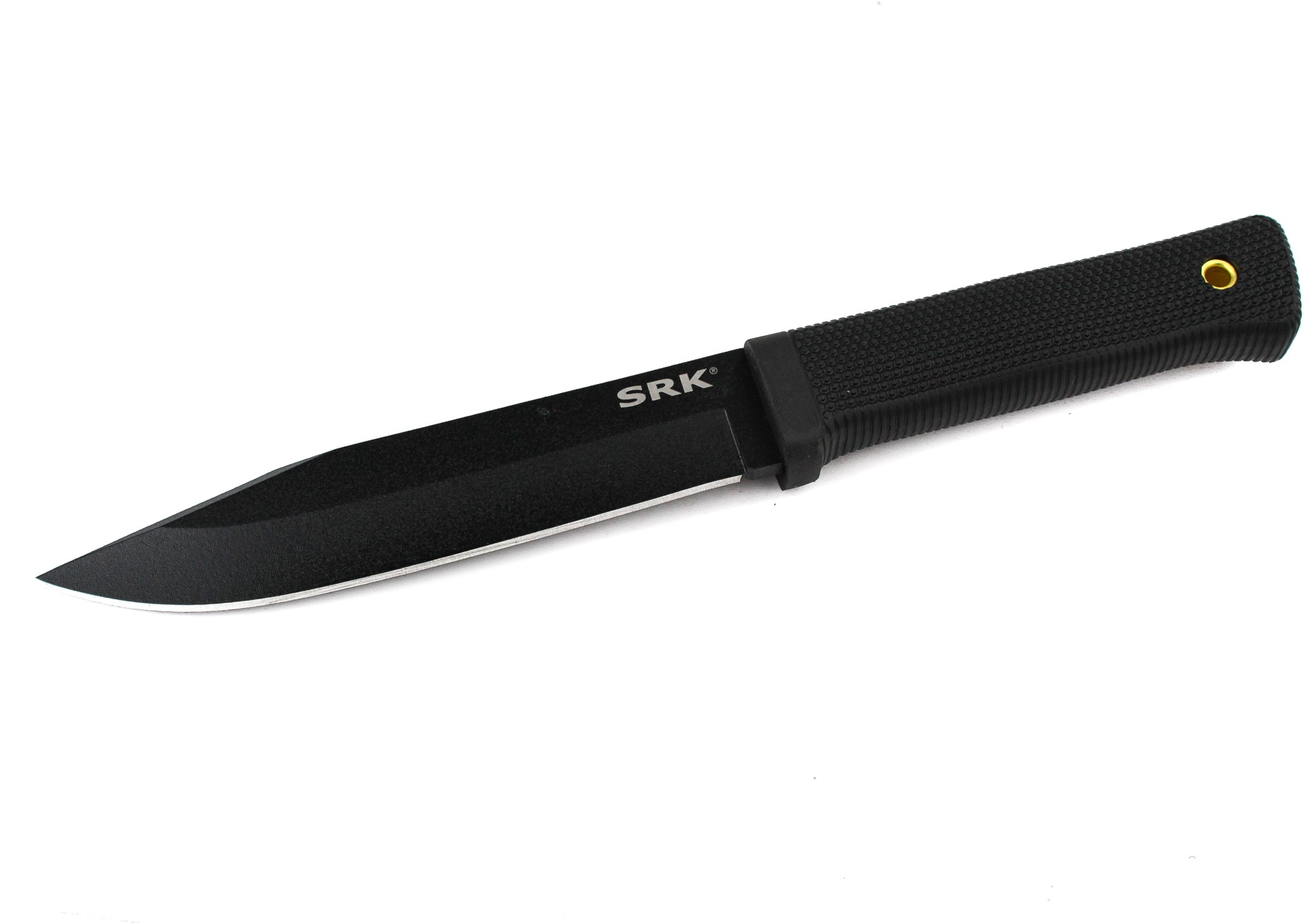 Нож Cold Steel SRK фиксированный клинок 15,2см SK-5 покрытие  black Tuff - фото 1