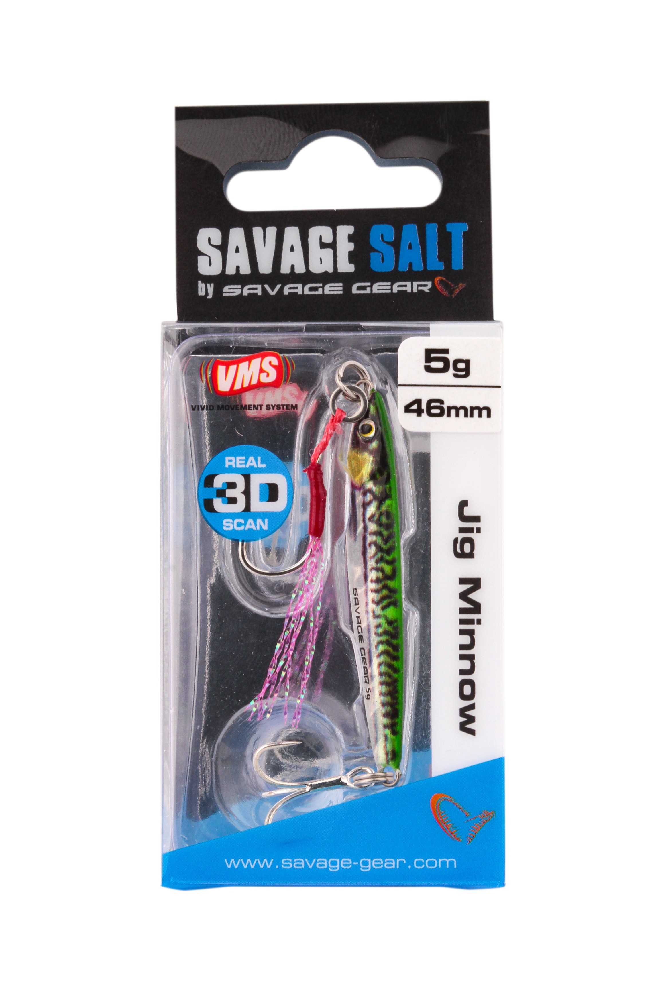 Пилькер Savage Gear 3D jig minnow 5гр 4.6см PHP green mackerel