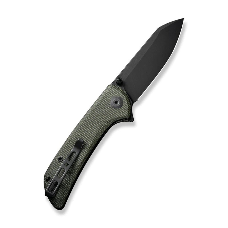 Нож Sencut Fritch Flipper & Thumb Stud Knife Green Canvas Micarta Handle  - фото 1