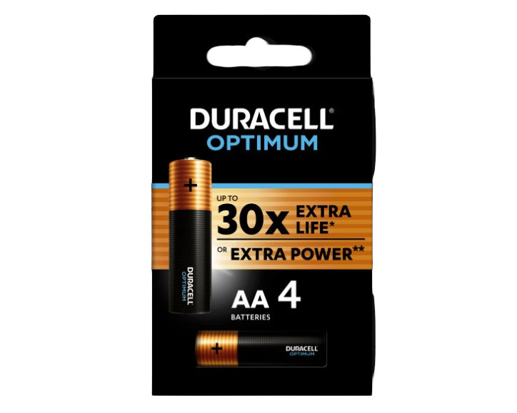 Батарейка Duracell Optimum AA уп.4шт