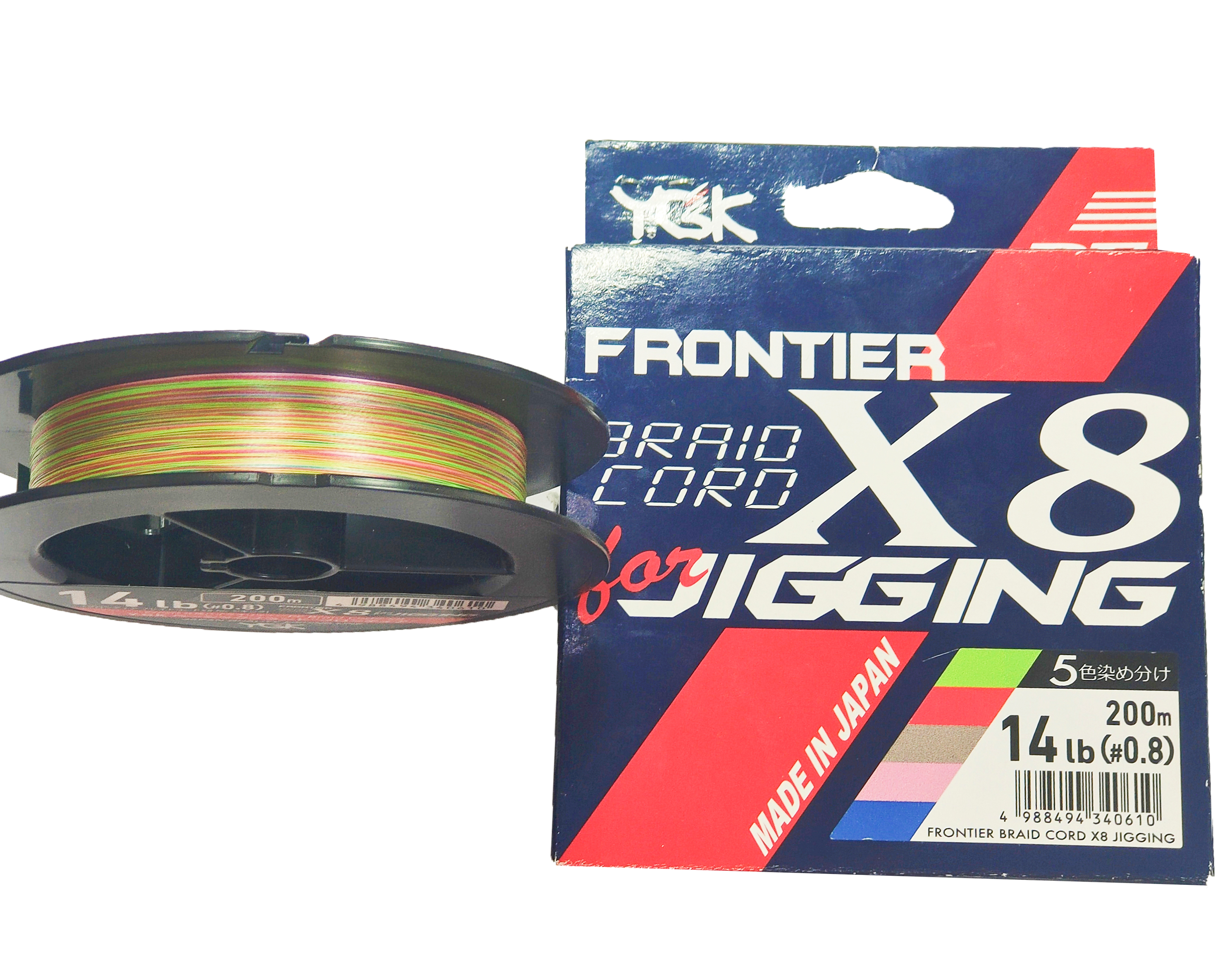 Шнур YGK Frontier Braid Cord X8 for Jigging 200м PE 0,8