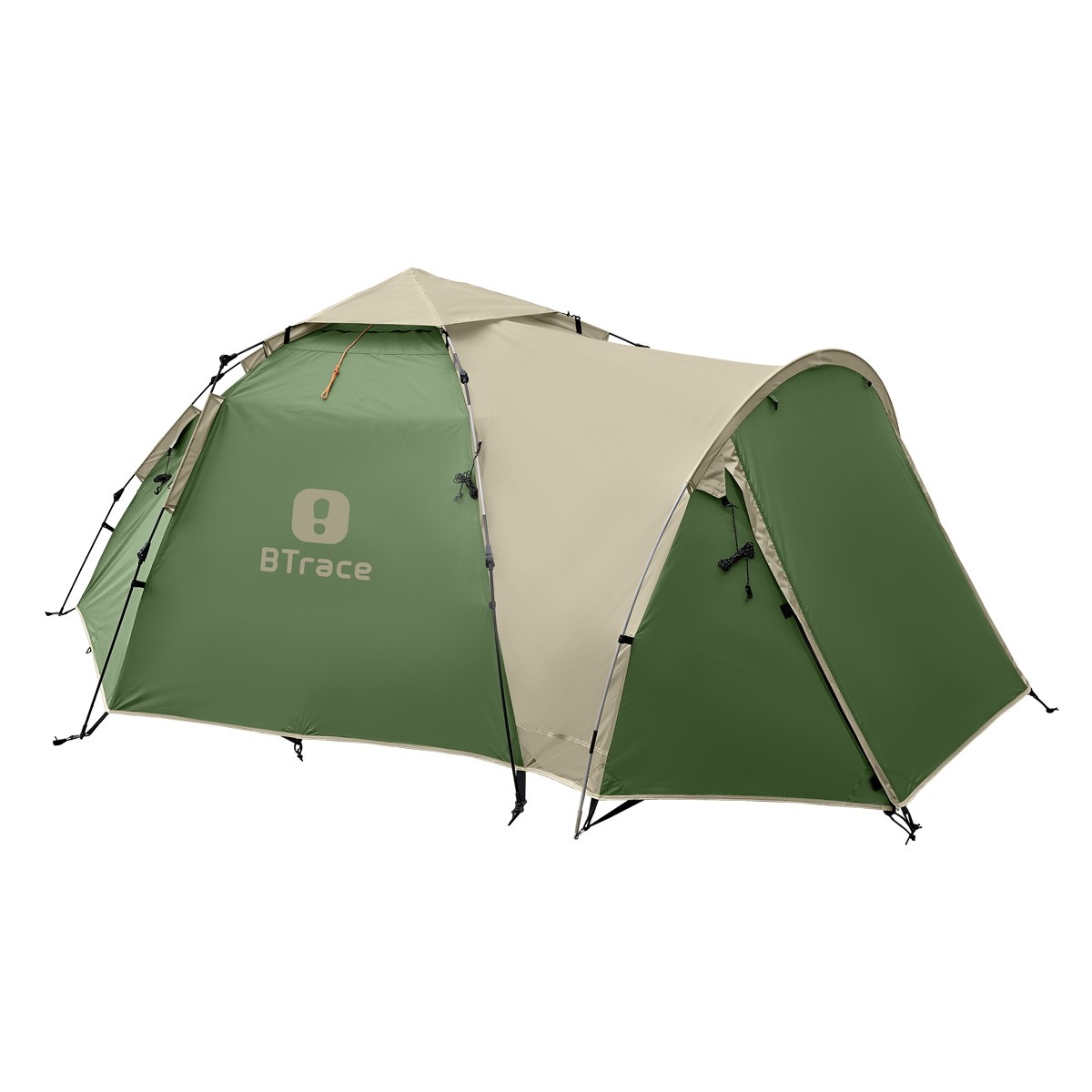 Палатка BTrace Omega 4+ быстросборная зеленый/бежевый
