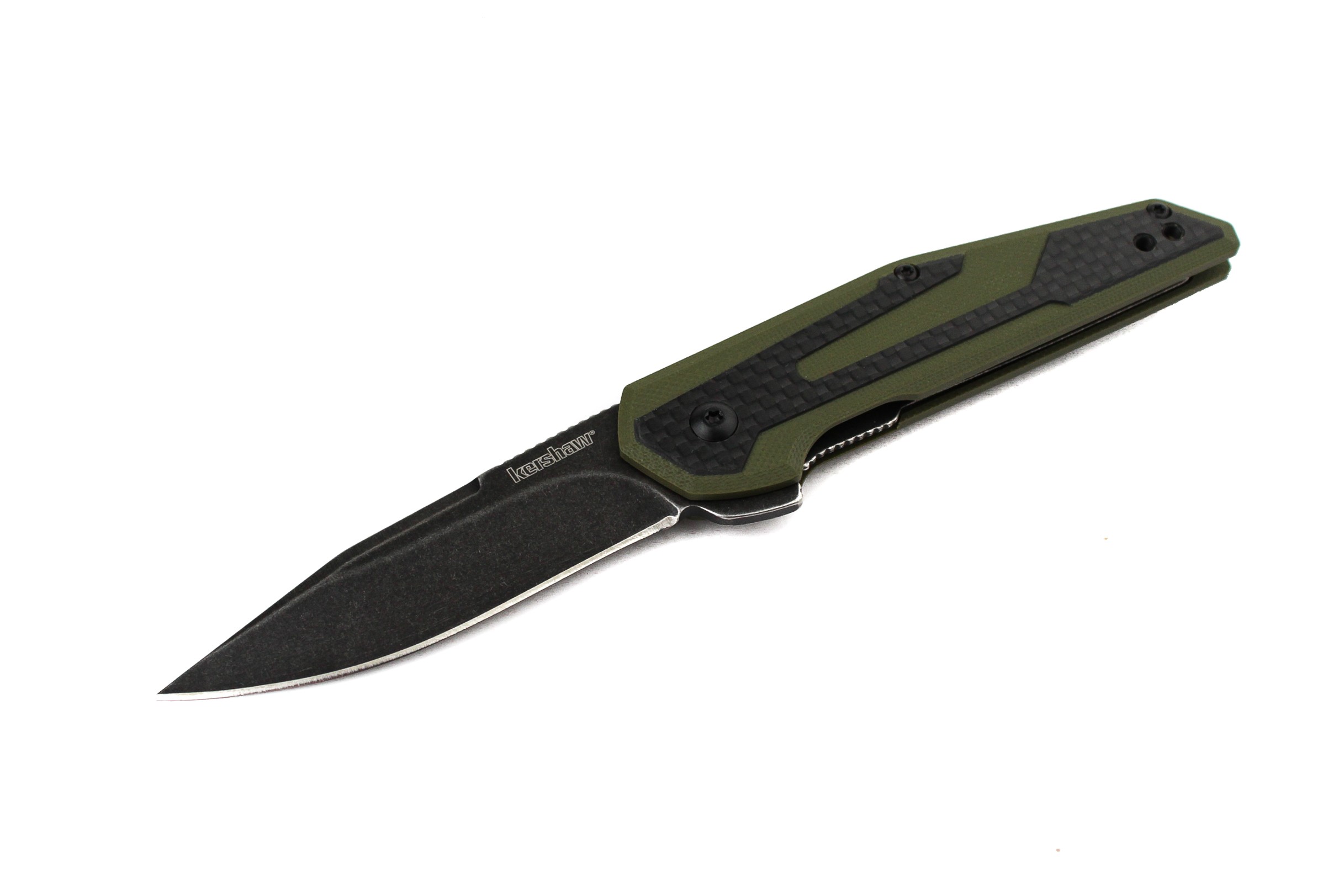 Нож Kershaw Fraxion складной сталь 8Cr13MoV рукоять G10 оливковый - фото 1