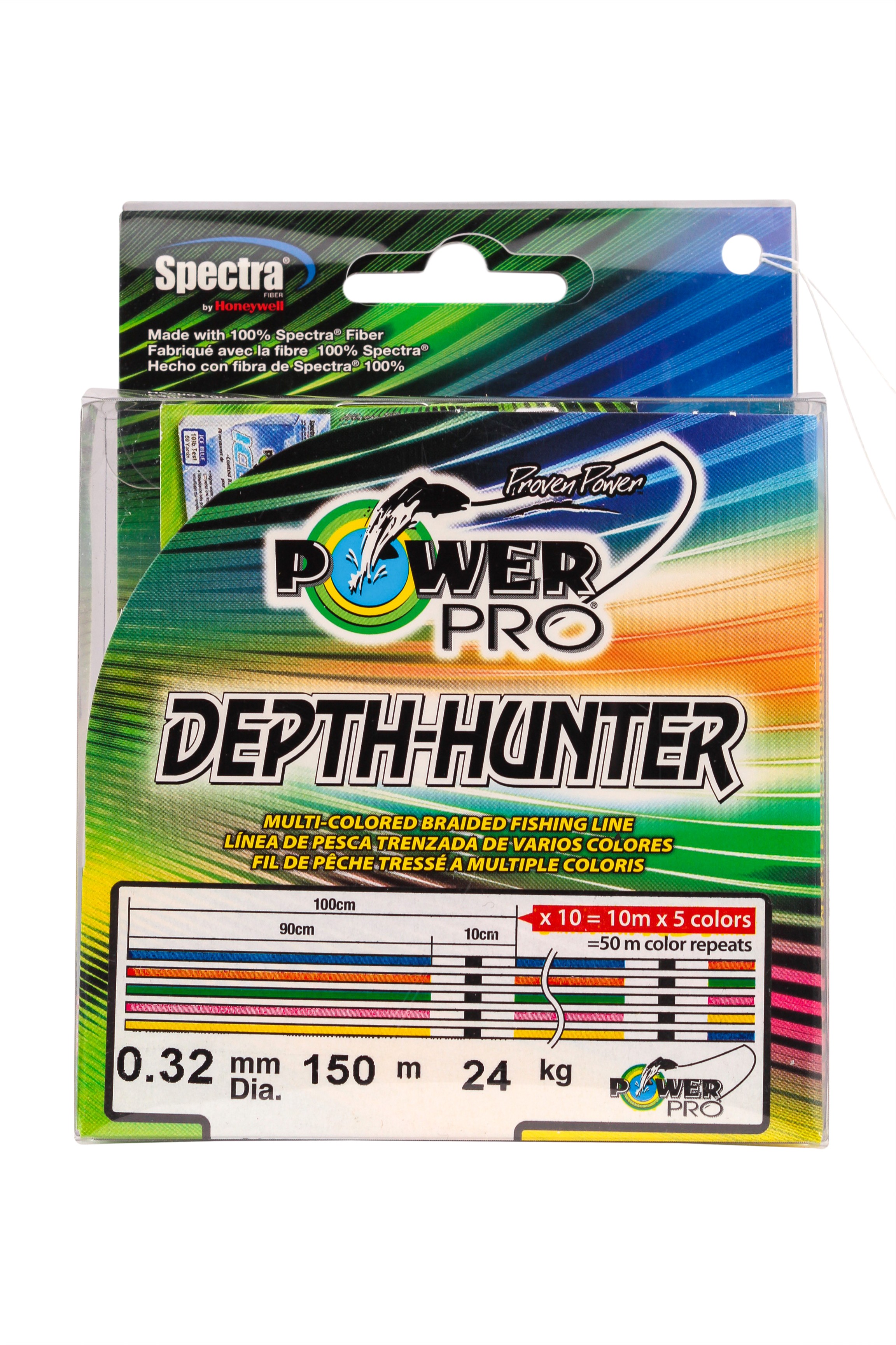 Шнур Power Pro 150м 0,32мм multicolor