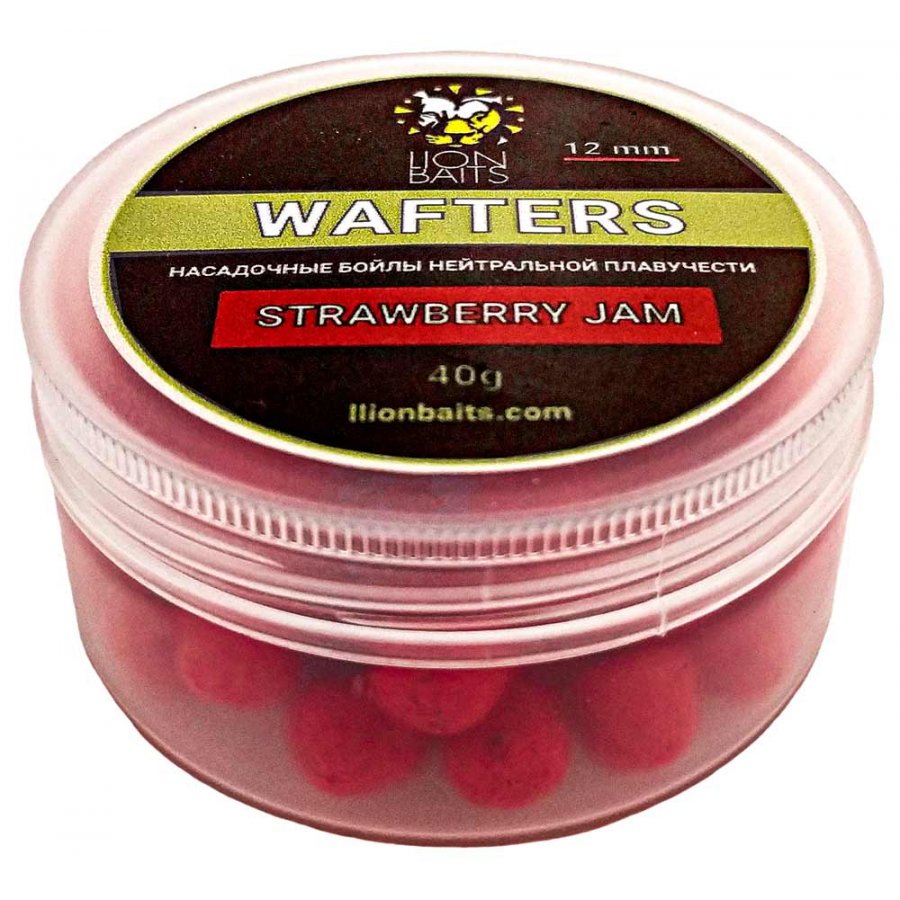 Бойлы Lion Baits Wafters strawberry jam12мм - фото 1