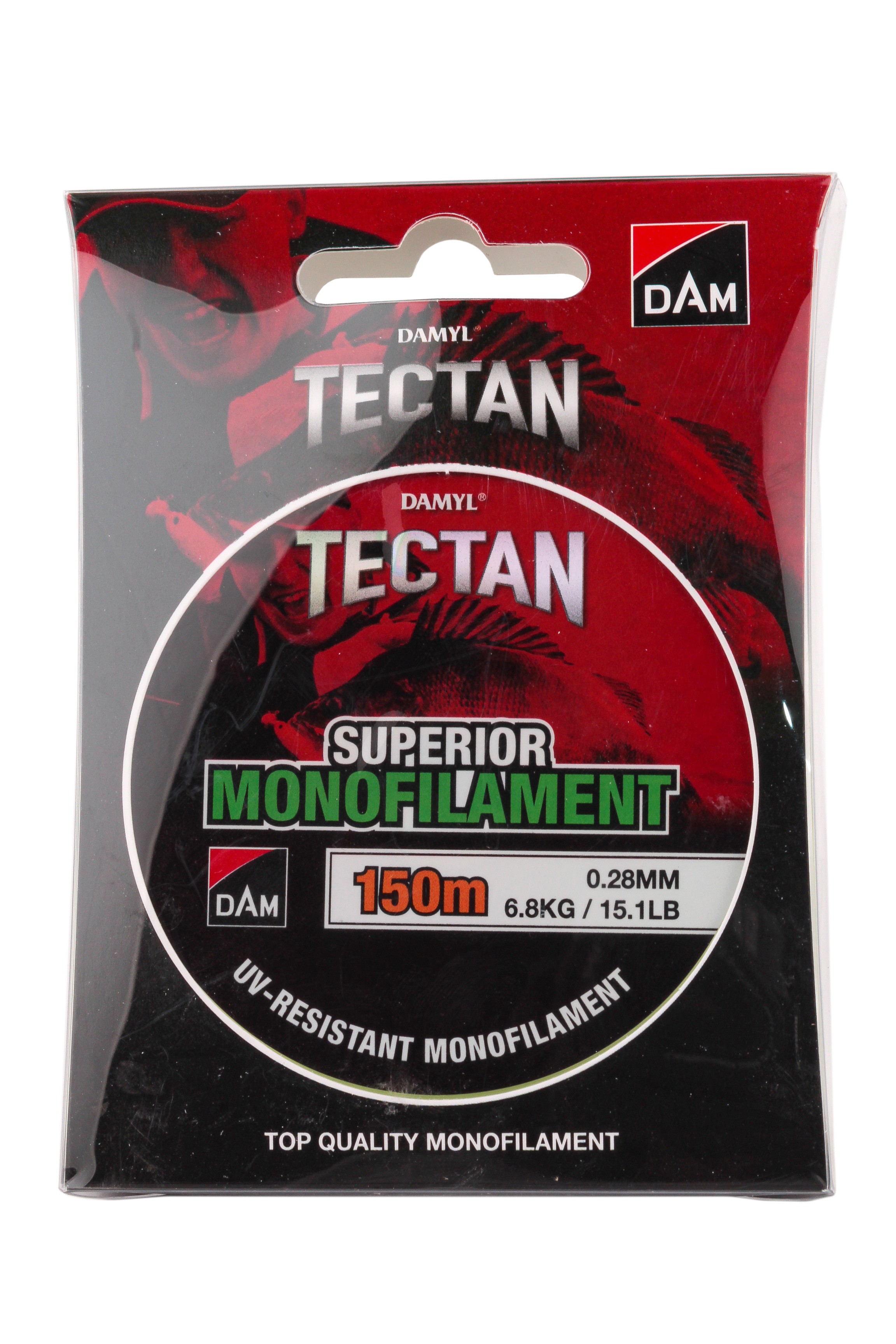 Леска DAM Tectan Superior 150м 0,28мм 6,8кг 15,1lbs green - фото 1