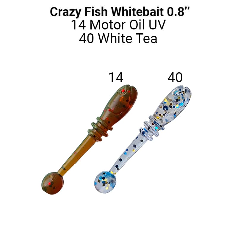Приманка Crazy Fish Whitebait 0,8&quot; 16-20-14/40-6 - фото 1