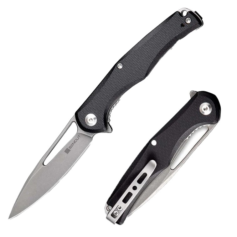 Нож Sencut CITIUS Flipper & Manual Thumb Knife Black G10 Handle (3.3&quot; 9Cr18MoV)