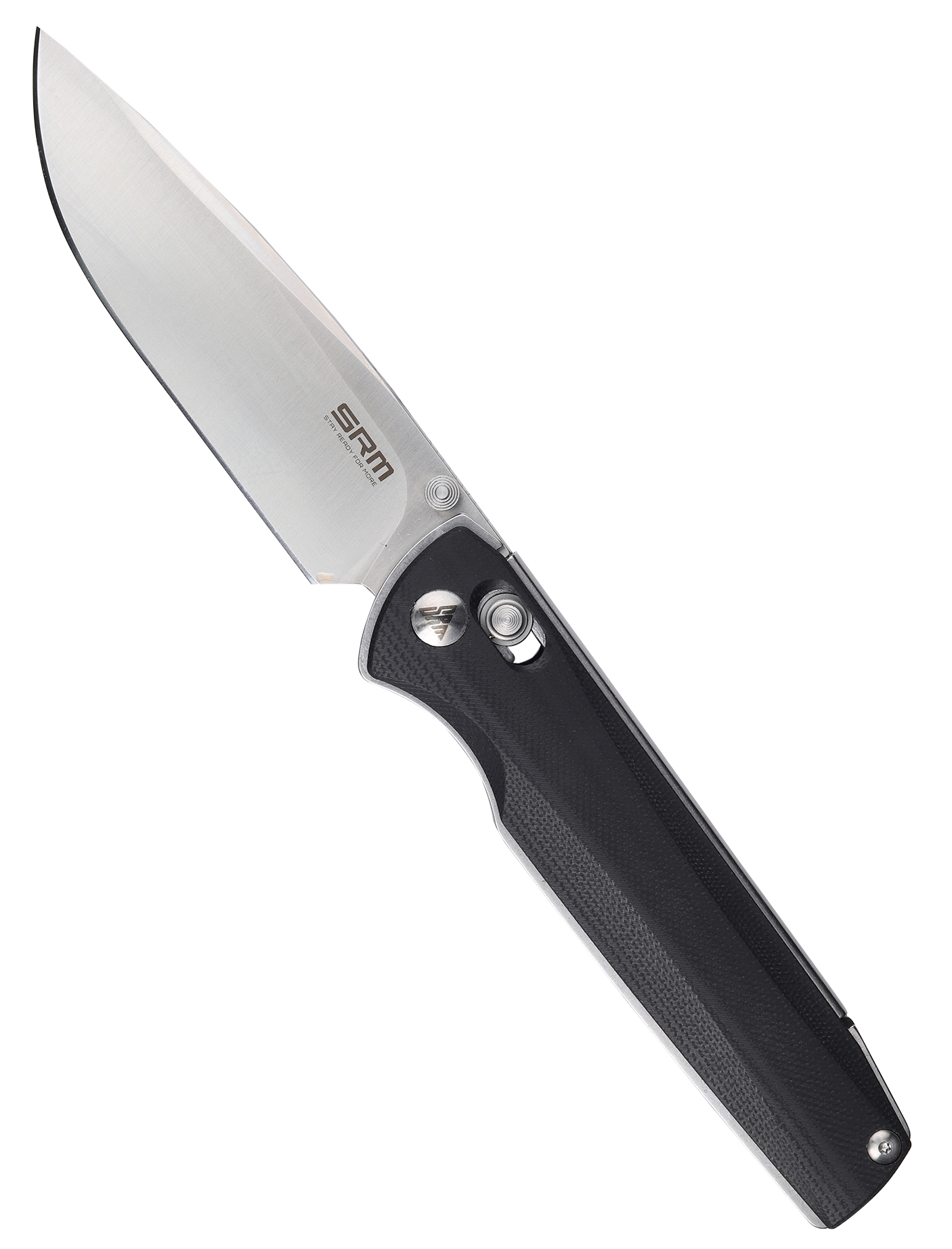 Нож SRM 258L-GB Satin сталь D2 рукоять Black G10 - фото 1