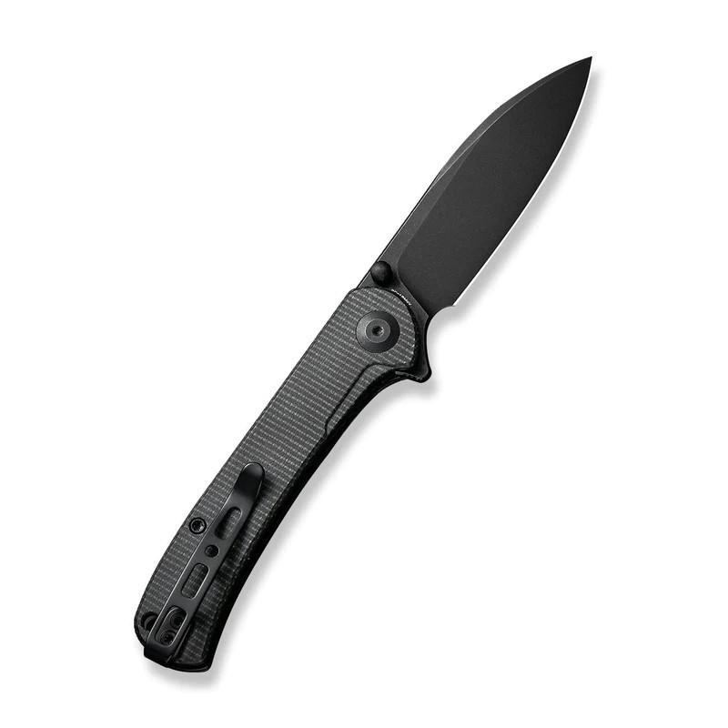Нож Sencut Scepter Flipper &Thumb Stud Knife Dark Green Canvas Micarta Handle - фото 1