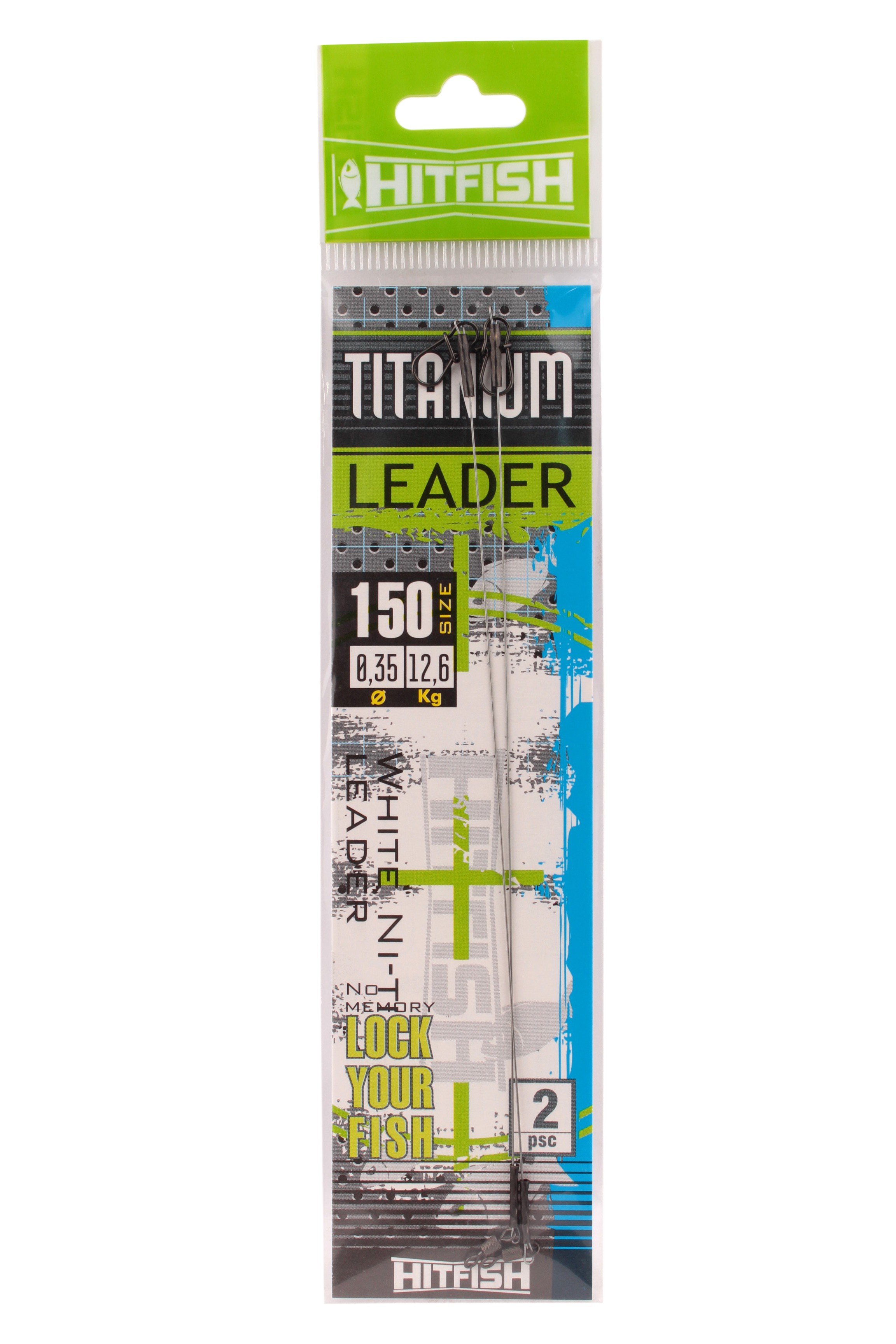 Поводок Hitfish Titanium leader 150мм 12,6кг d 0,35 2шт - фото 1