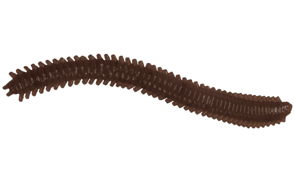 Приманки LureMax Rag Worm 3''/7см LSRW3-018 Worm Brown 10шт - фото 1