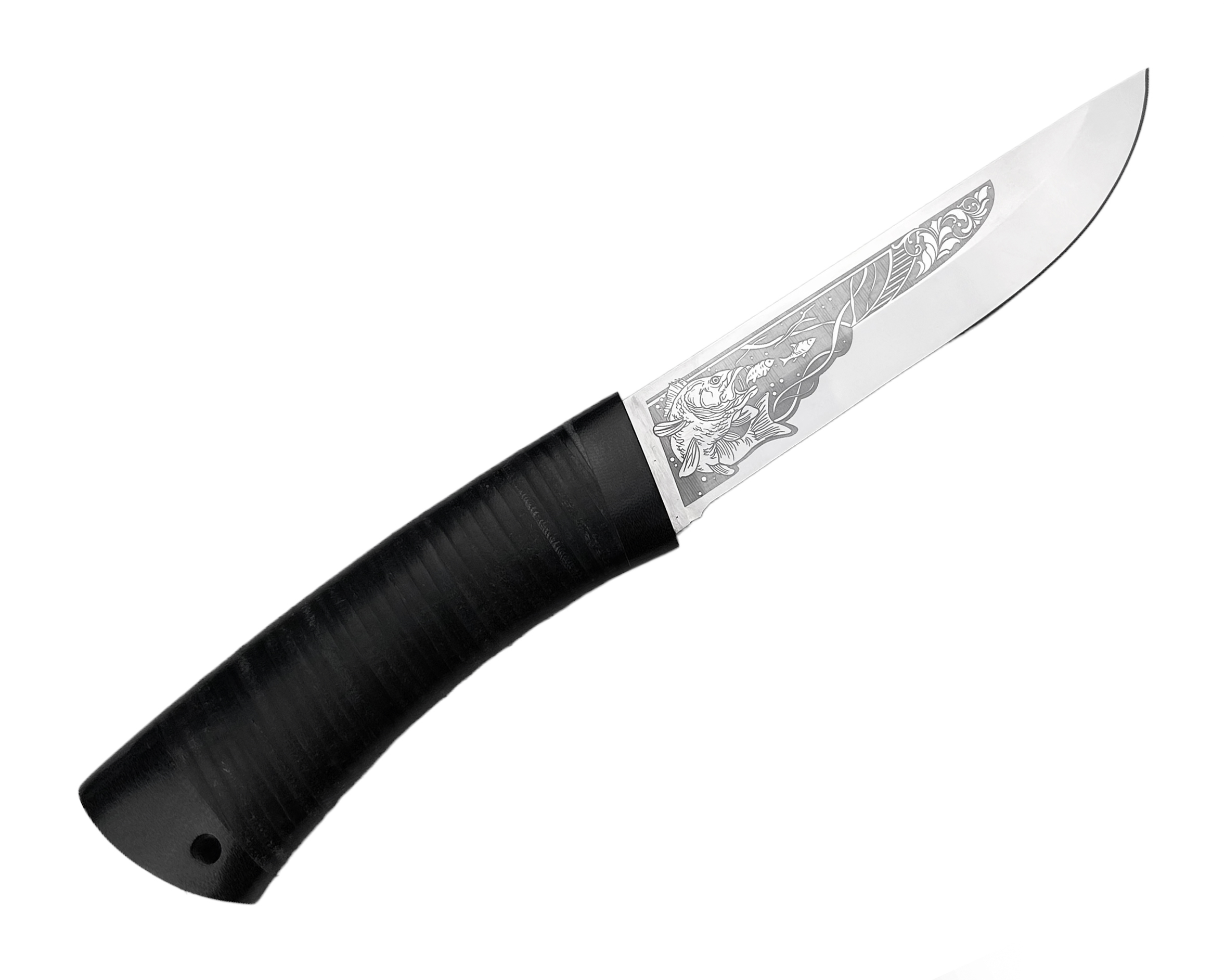 Нож Росоружие Риф 2 ЭИ-107 кожа рисунок