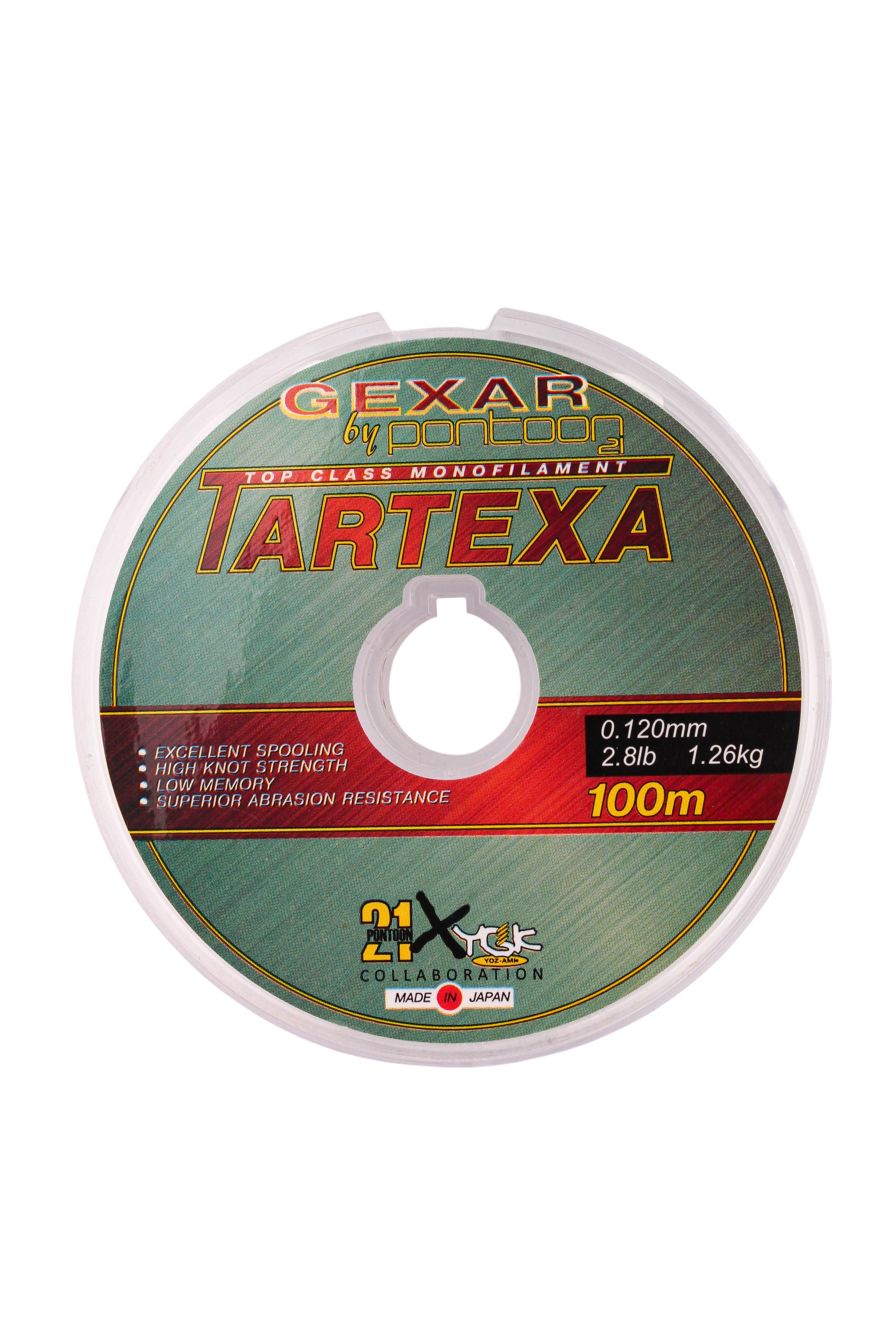 Леска Pontoon21 Gexar Tartexa 0.12мм 2.8lb 1.26кг светло-серая - фото 1