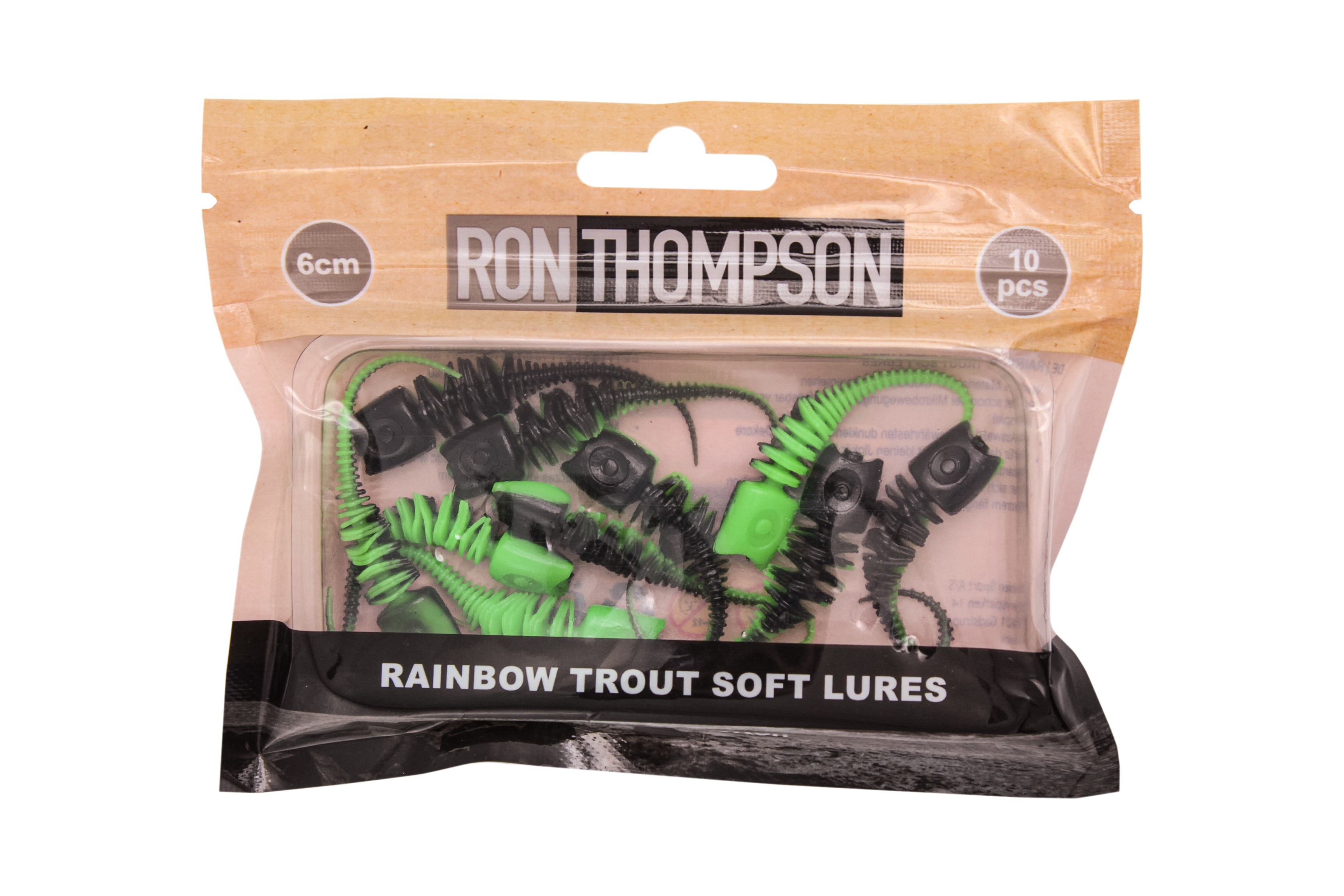 Приманка Ron Thompson Rainbow trout W Galic UV green/black 10шт