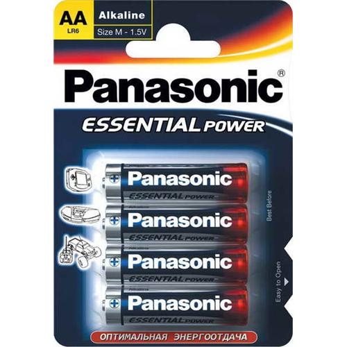 Батарейка Panasonic Essential Power LR6 AA 1.5 уп.4шт - фото 1
