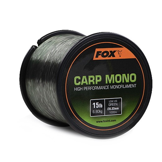 Леска Fox Carp Mono 1000м 15lb 0.33мм - фото 1