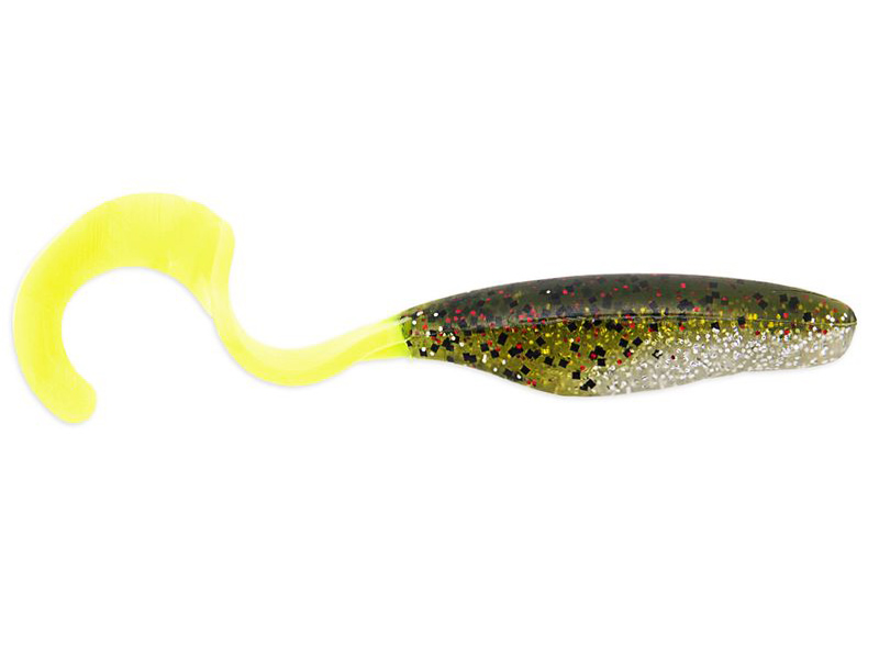 Приманка Bass Assassin Curly Shad 4&quot; Chicken on a Chain - фото 1