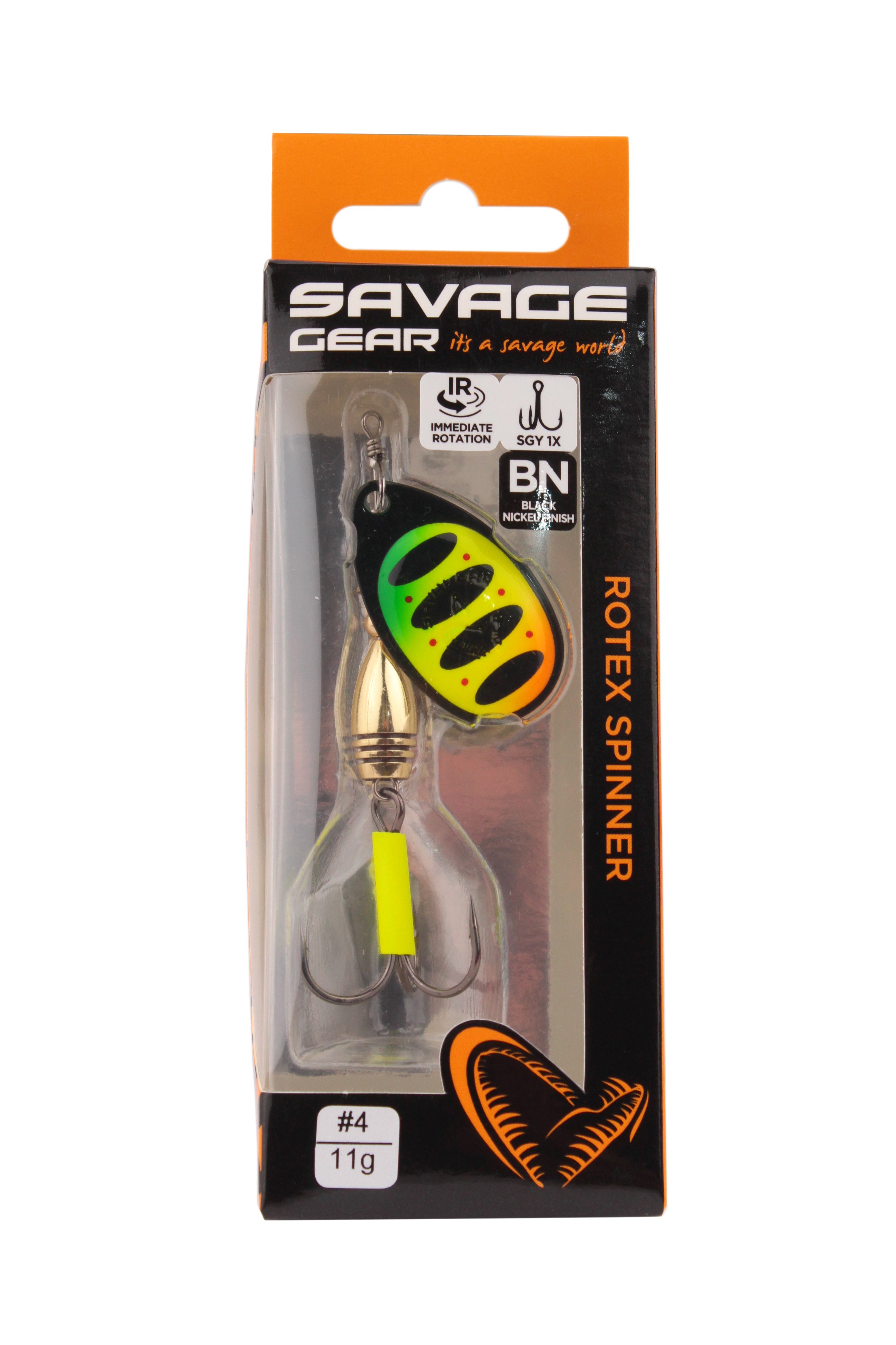 Блесна Savage Gear Rotex spinner №4 11гр 05 firetiger