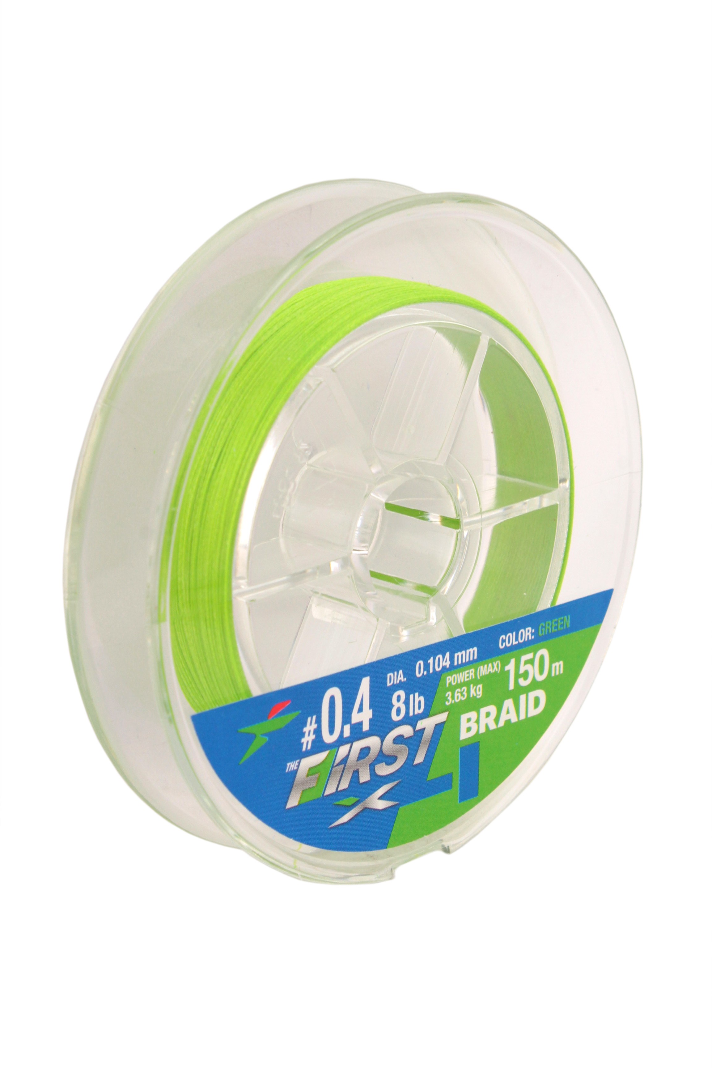 Шнур Intech First Braid X4 150м 0,4/0,104мм green - фото 1