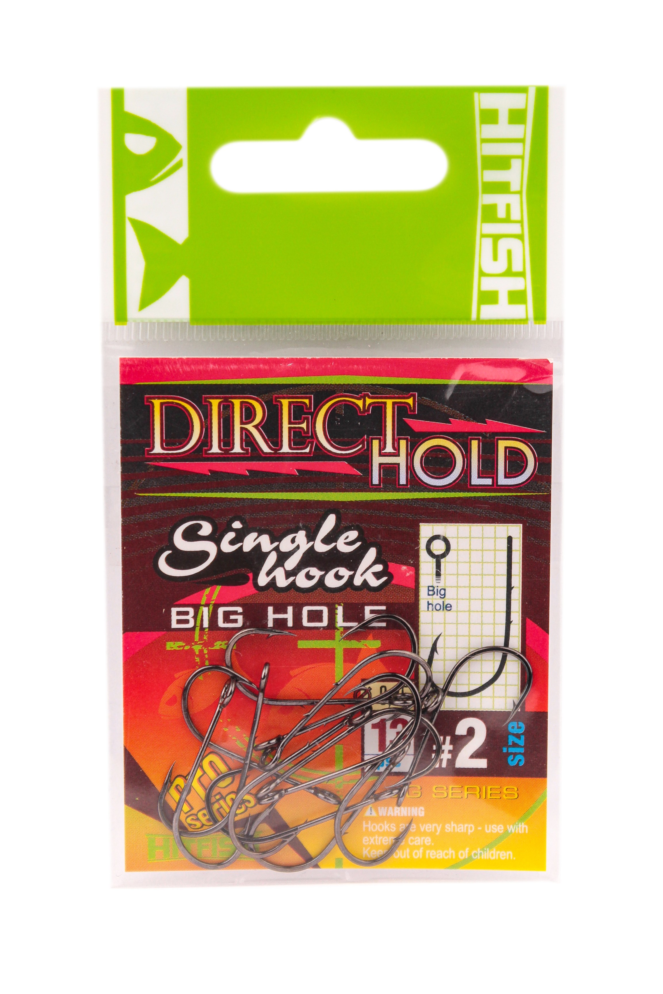 Крючок Hitfish direct hold sindle hook №2 13шт - фото 1
