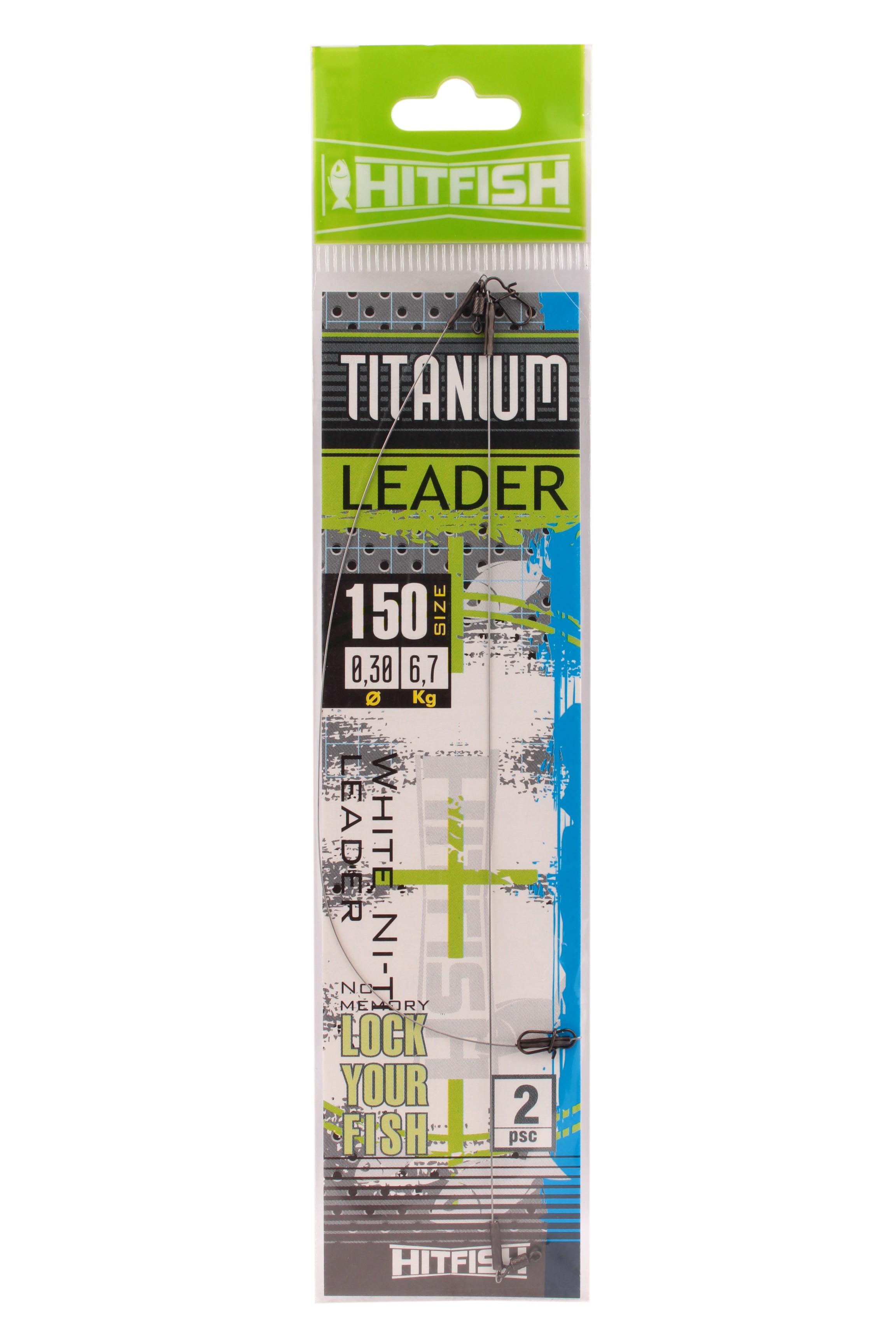 Поводок Hitfish Titanium leader 150мм 6,7кг d 0,30 2шт - фото 1