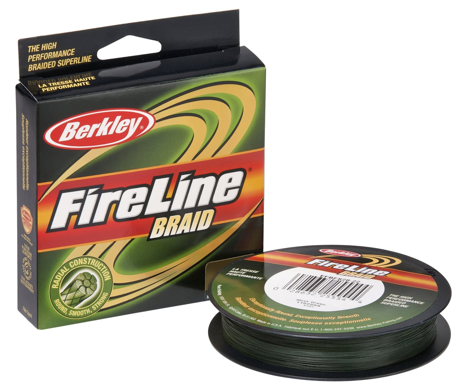 Шнур Berkley Fireline lo vis green braid 110м 0,40мм - фото 1