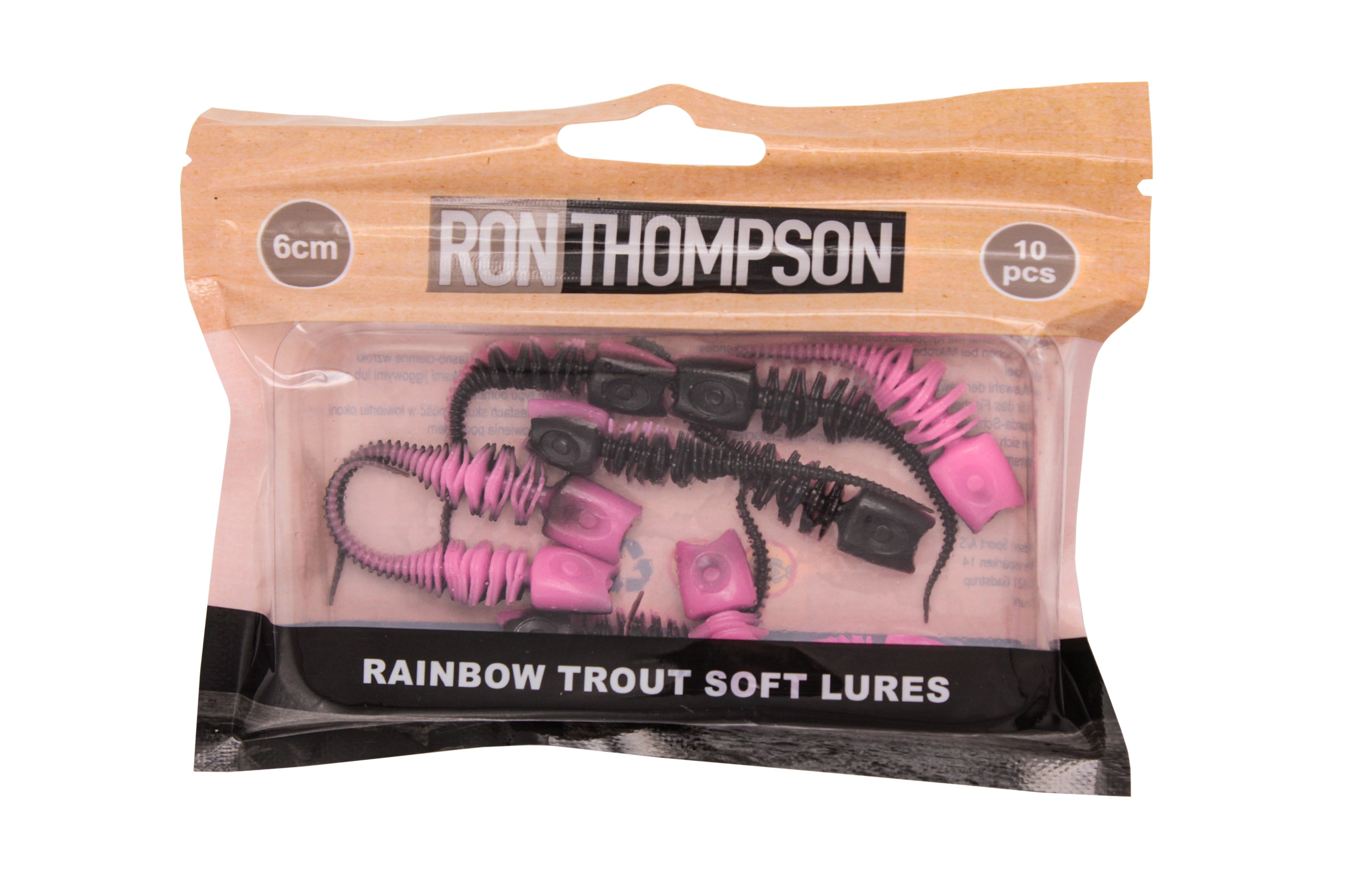 Приманка Ron Thompson Rainbow trout W Galic UV pink/black 10шт