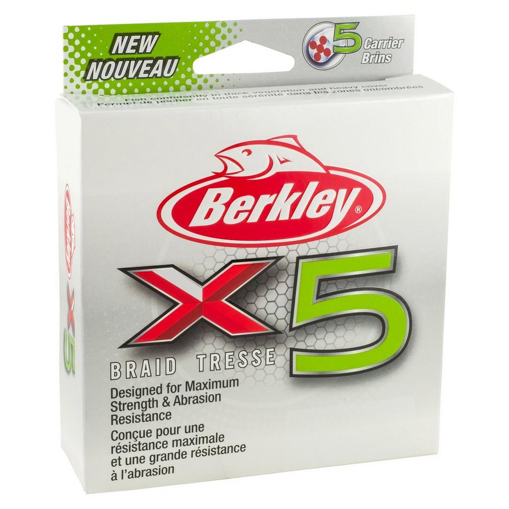 Шнур Berkley X5 BFS20-GG 0,17мм 150м 17,0кг FLGRN - фото 1