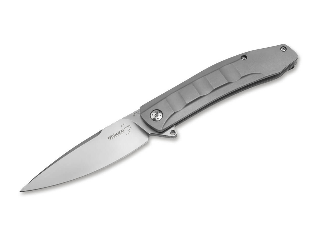 Нож Boker Talpid складной 9см сталь D2 рукоять сталь - фото 1