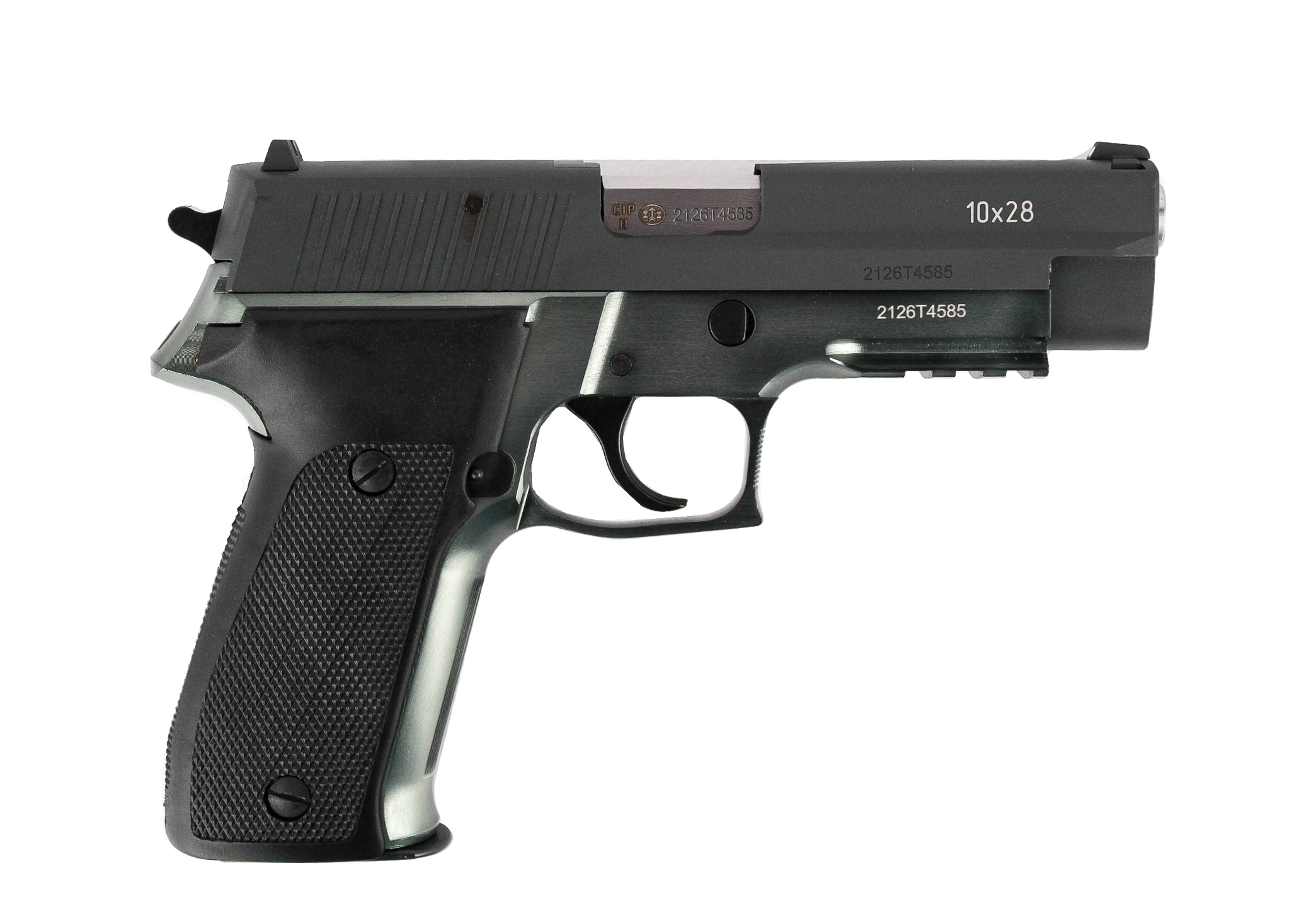 Пистолет Техкрим Р226Т ТК-Pro 10х28 SIG-Sauer dark grey ОООП - фото 1
