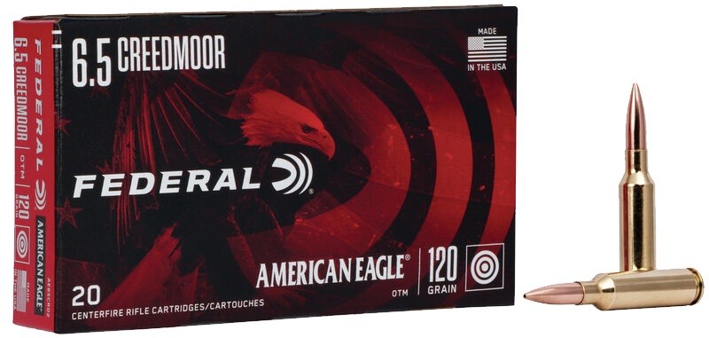 Патрон 6,5 Creedmoor Federal American Eagle Open Tip Match 7,8г - фото 1