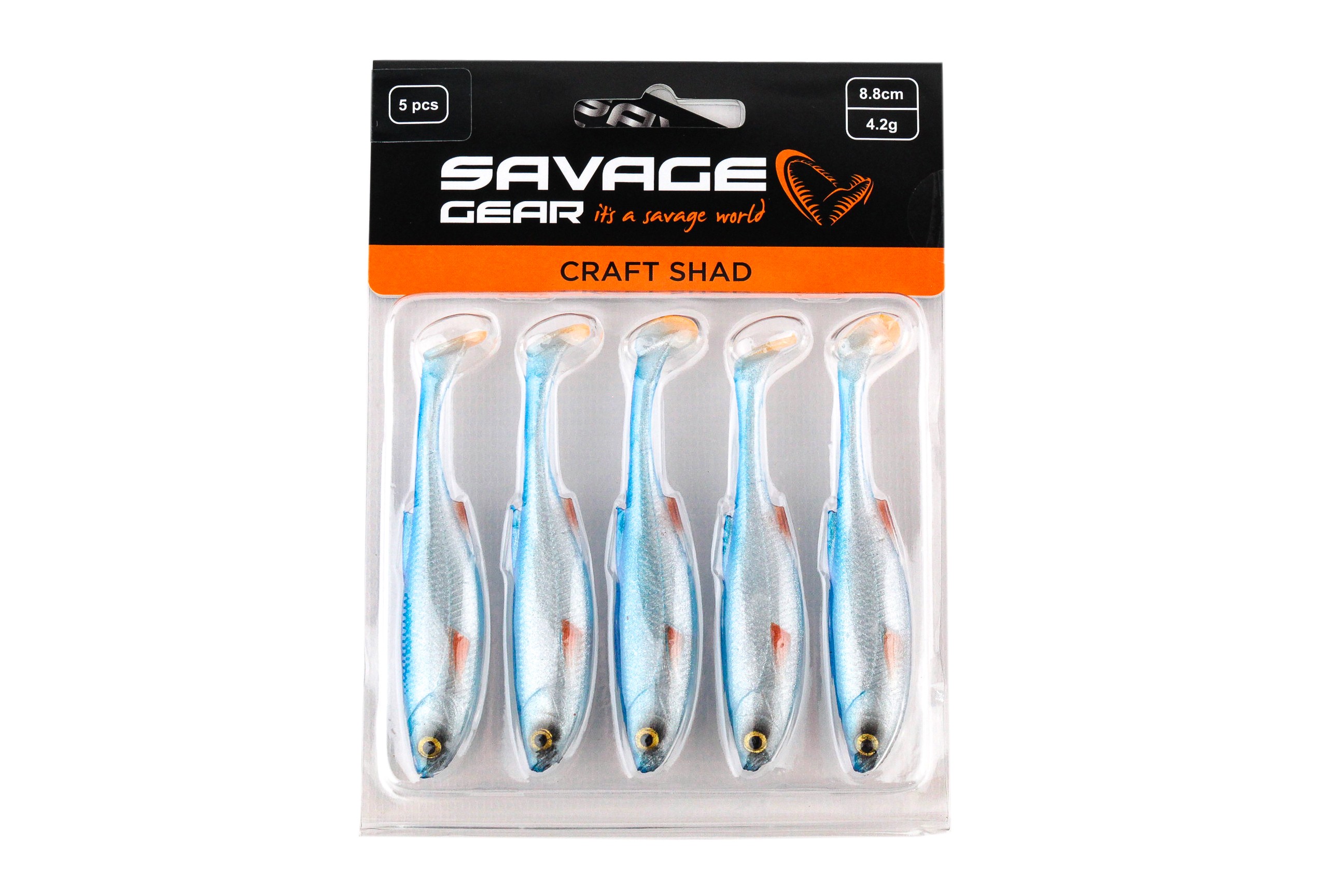 Приманка Savage Gear Craft shad 8,8см 4,2гр blue pearl уп.5шт - фото 1