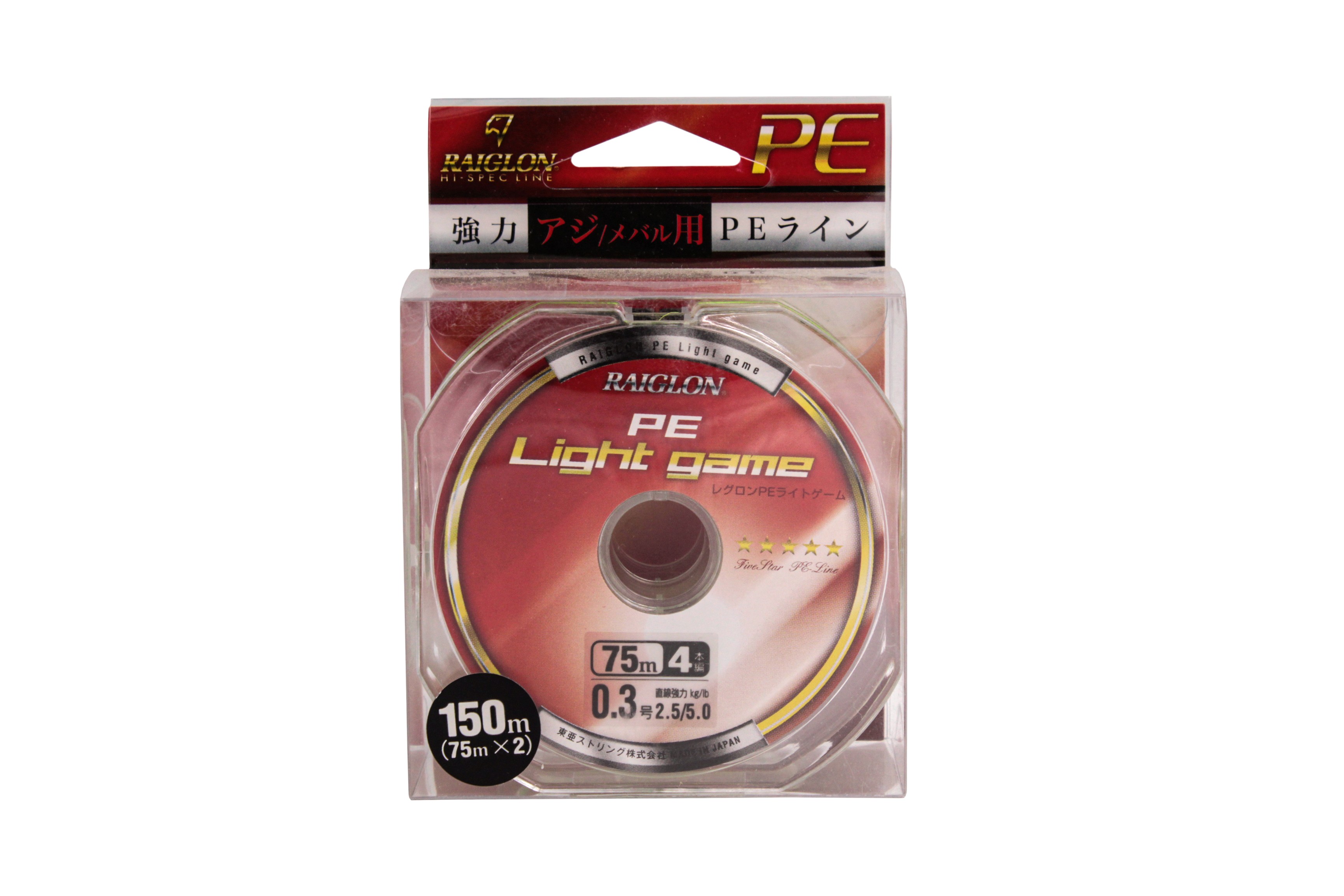 Шнур Raiglon PE light game 4 braid 150м PE 0,3/0,090мм - фото 1