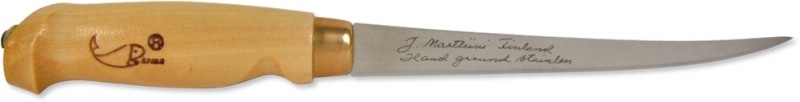 Нож Rapala филейный клинок 19см рукоять дерево - фото 1